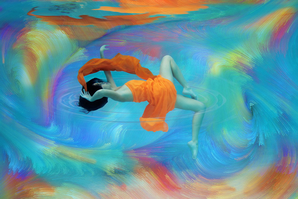 Suzanne barton color wave 12x12 infused on metal resin 600 mxednu