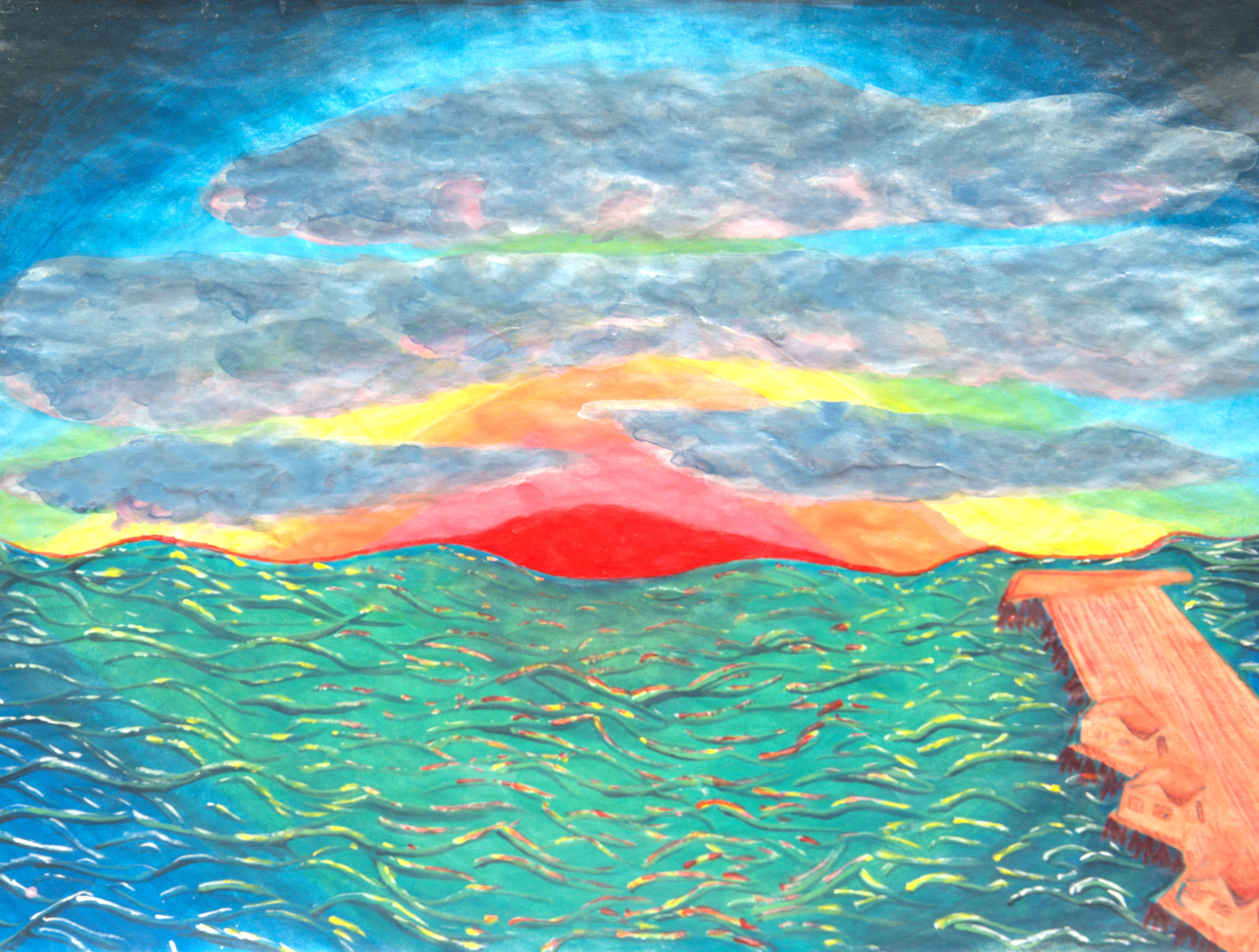 Emerald pier sunset mxkpou