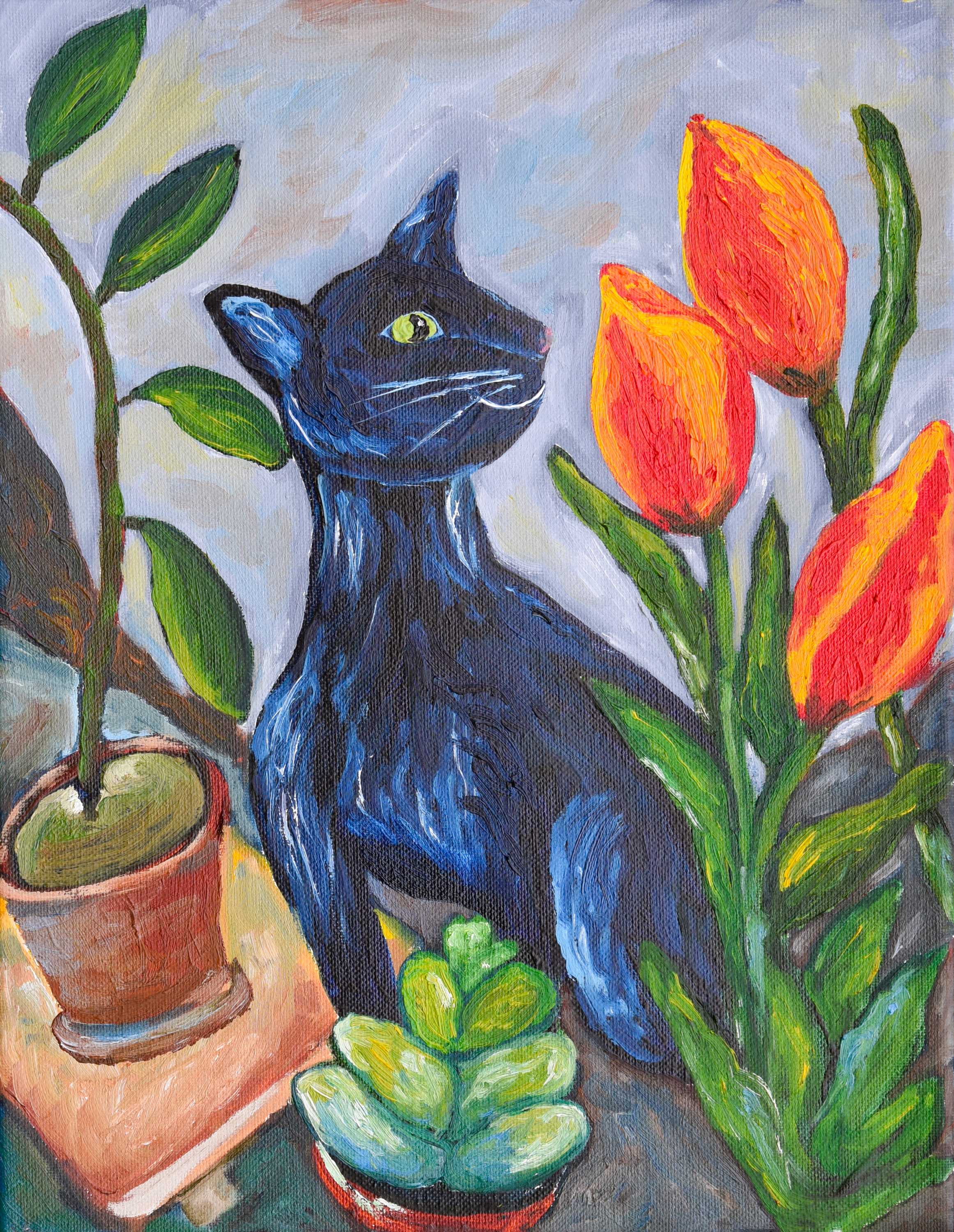 Cat and tulips edit full file p6cwzj g0aj9g