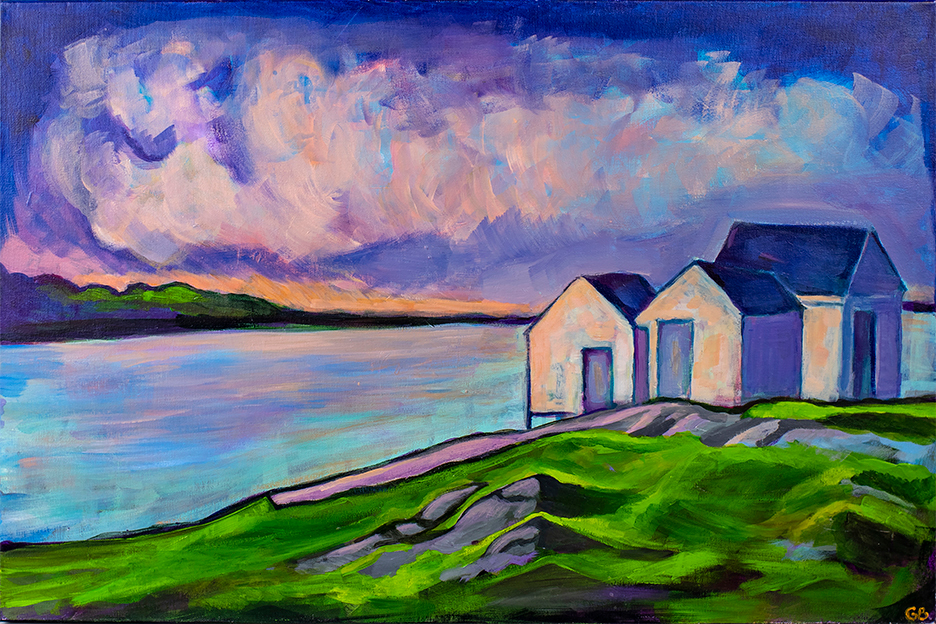 Three little fish shacks maine gbuggy 30x20lr kcdv0f