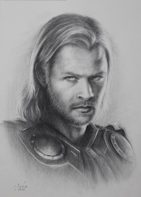 Marvel's Thor Pencil Drawing by Chirantha on DeviantArt