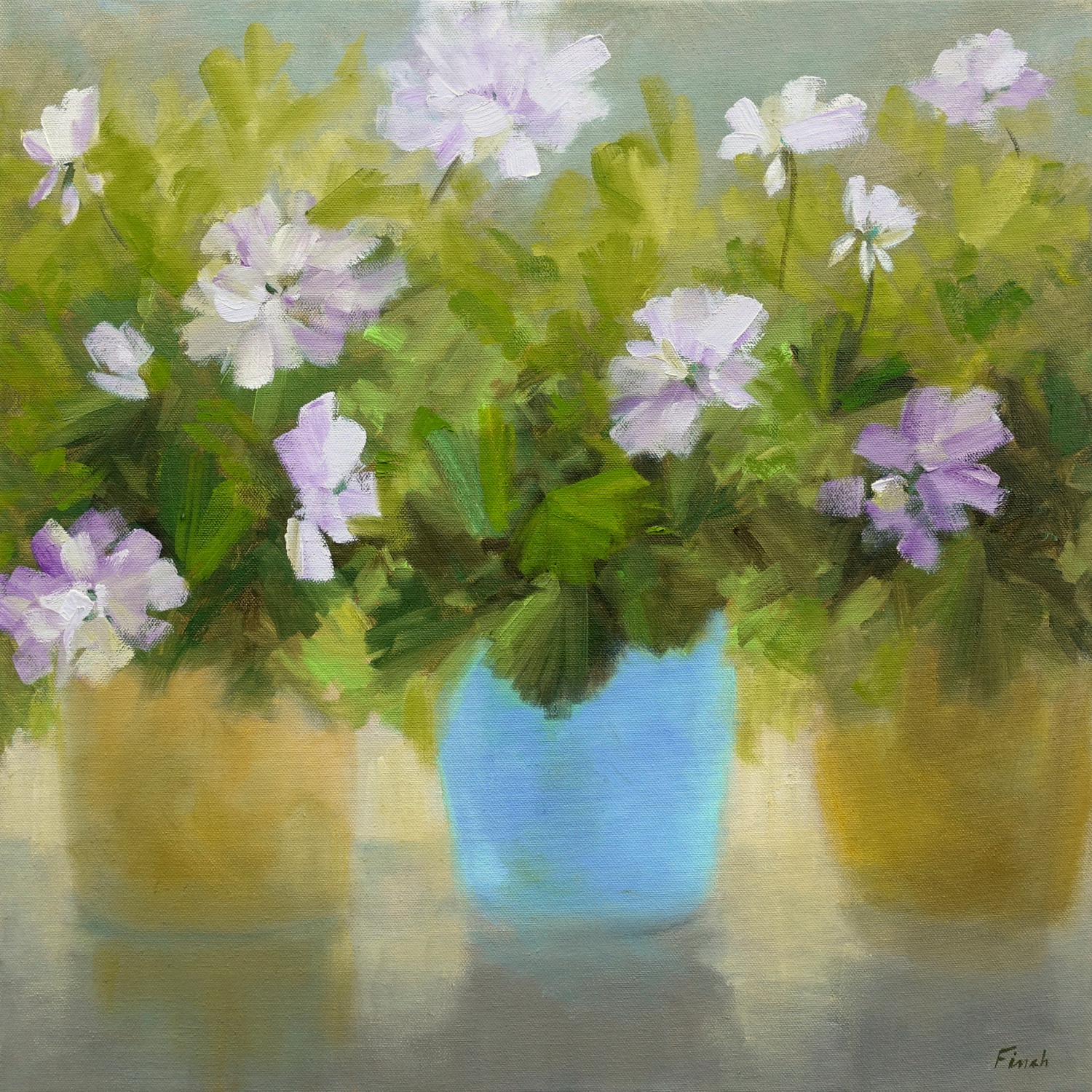4649 white flowers 20x20 oil sheila finch uzyweh