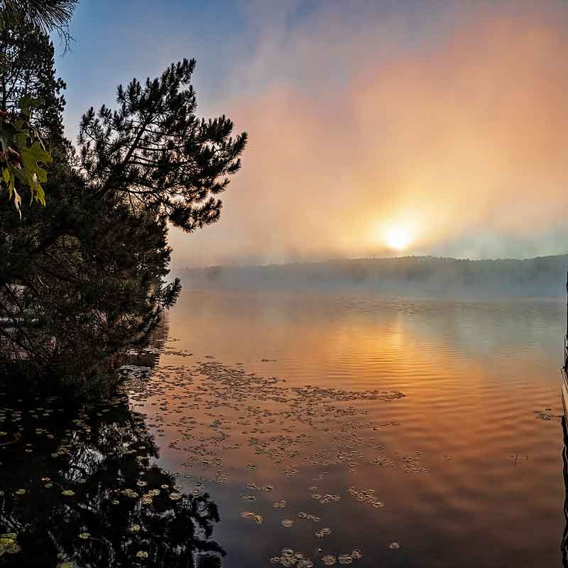 Sunrise lake monet wisconsin copy zmvrig