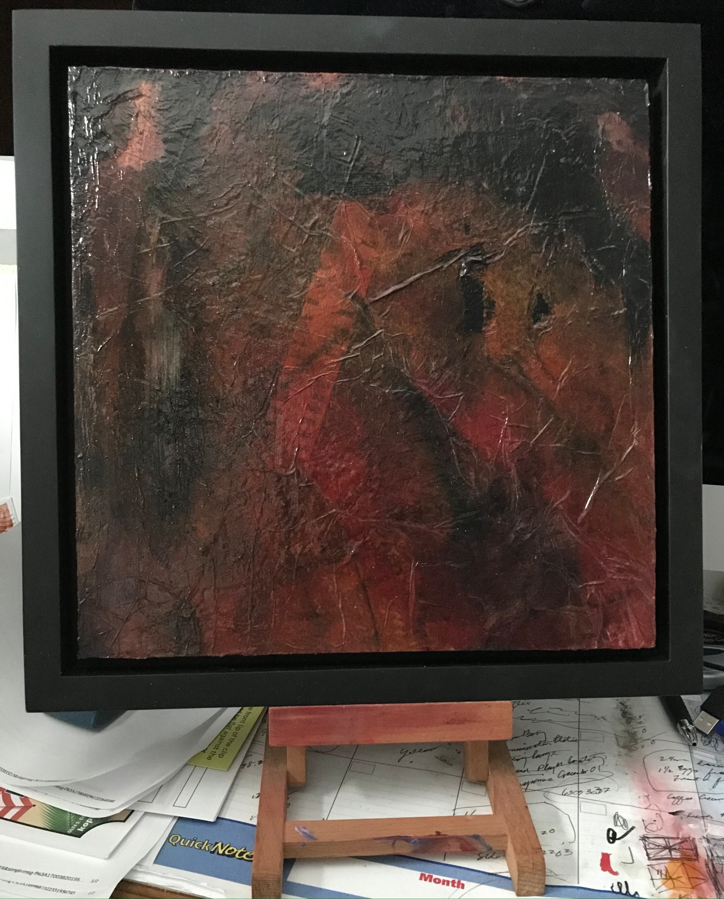 Square foot 16 framed on easel g0kxaq
