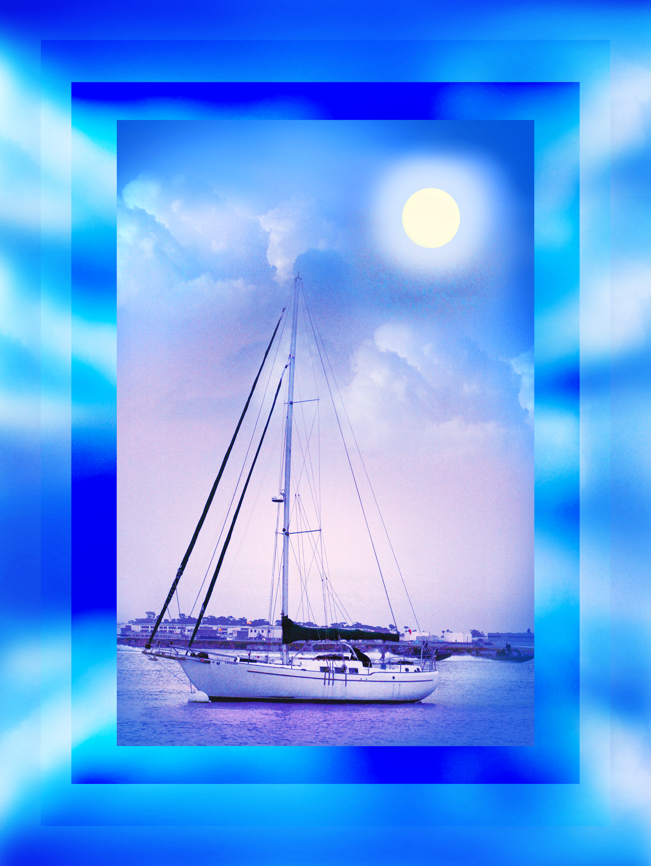 Blue night sailing 30x40 2021 hbbq3o