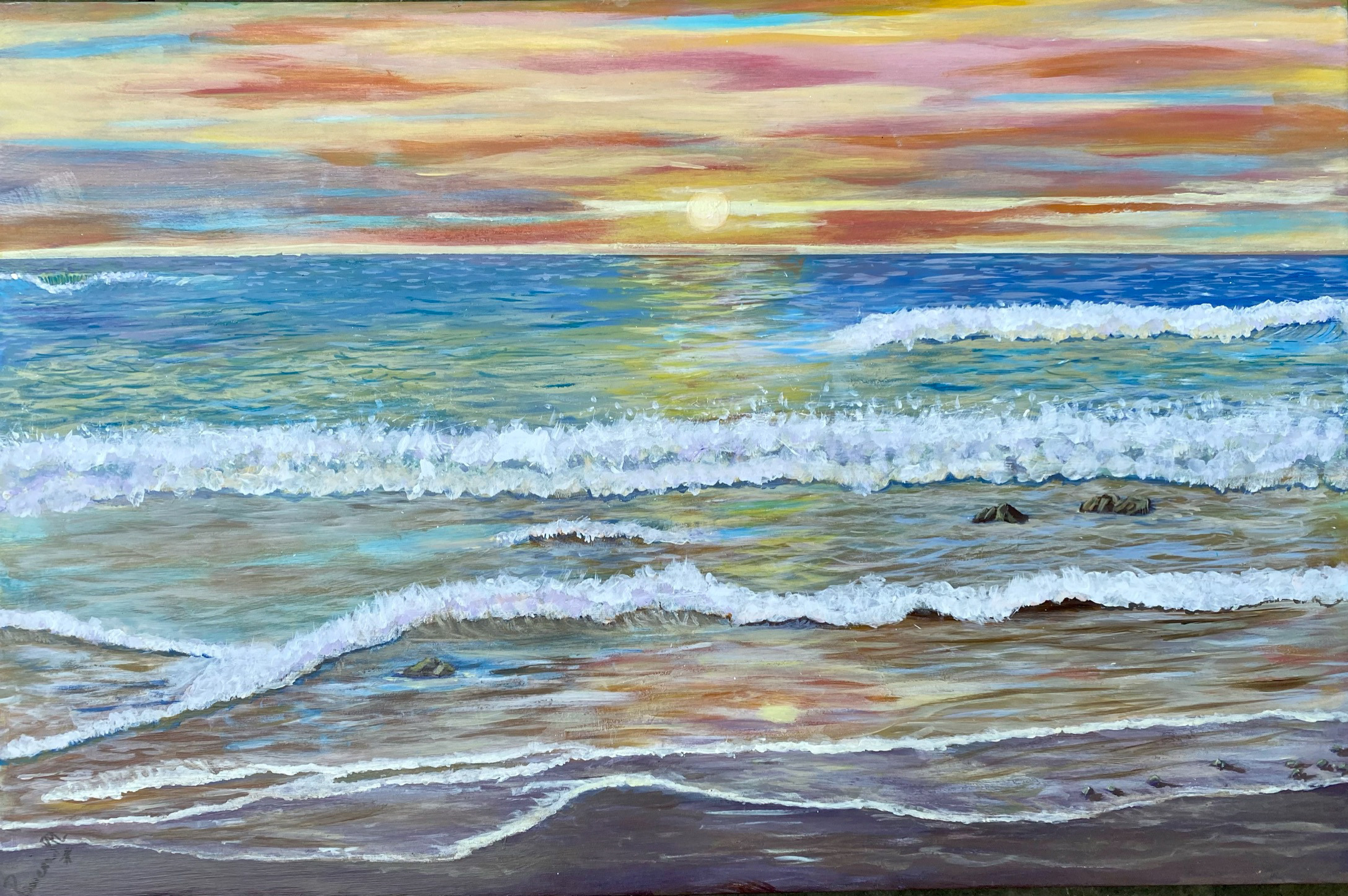 Sunset in punta hermosa beach puvot8