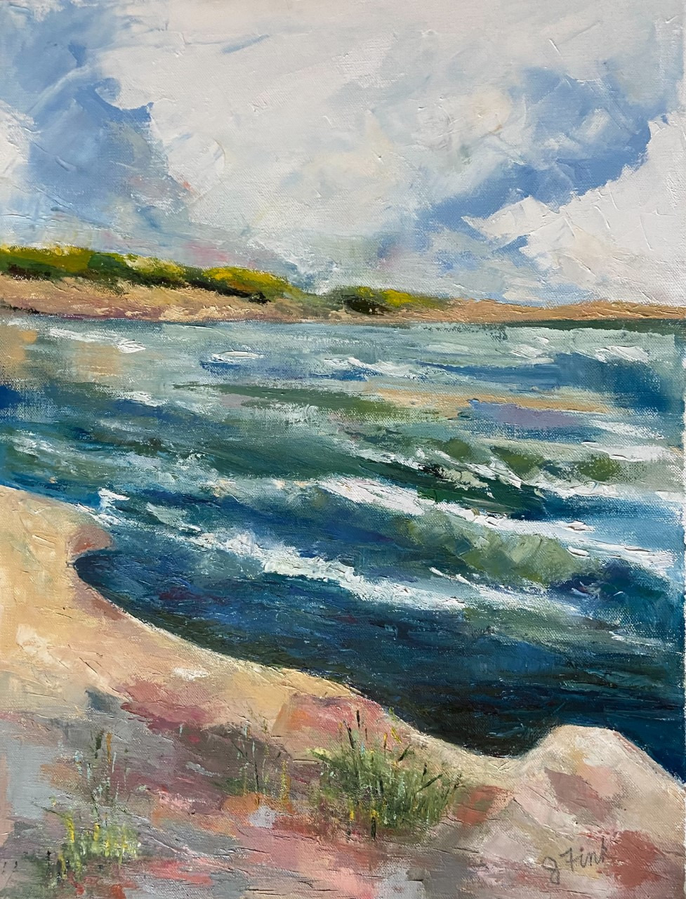 Orient point 24x18 in oil on canvas 225 itfk9f