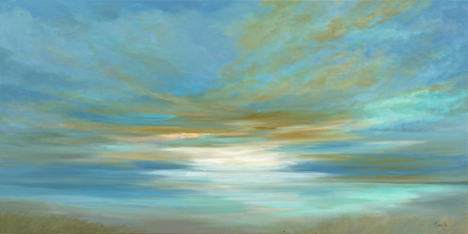 Oil painting seascape sheila finch bswjrx