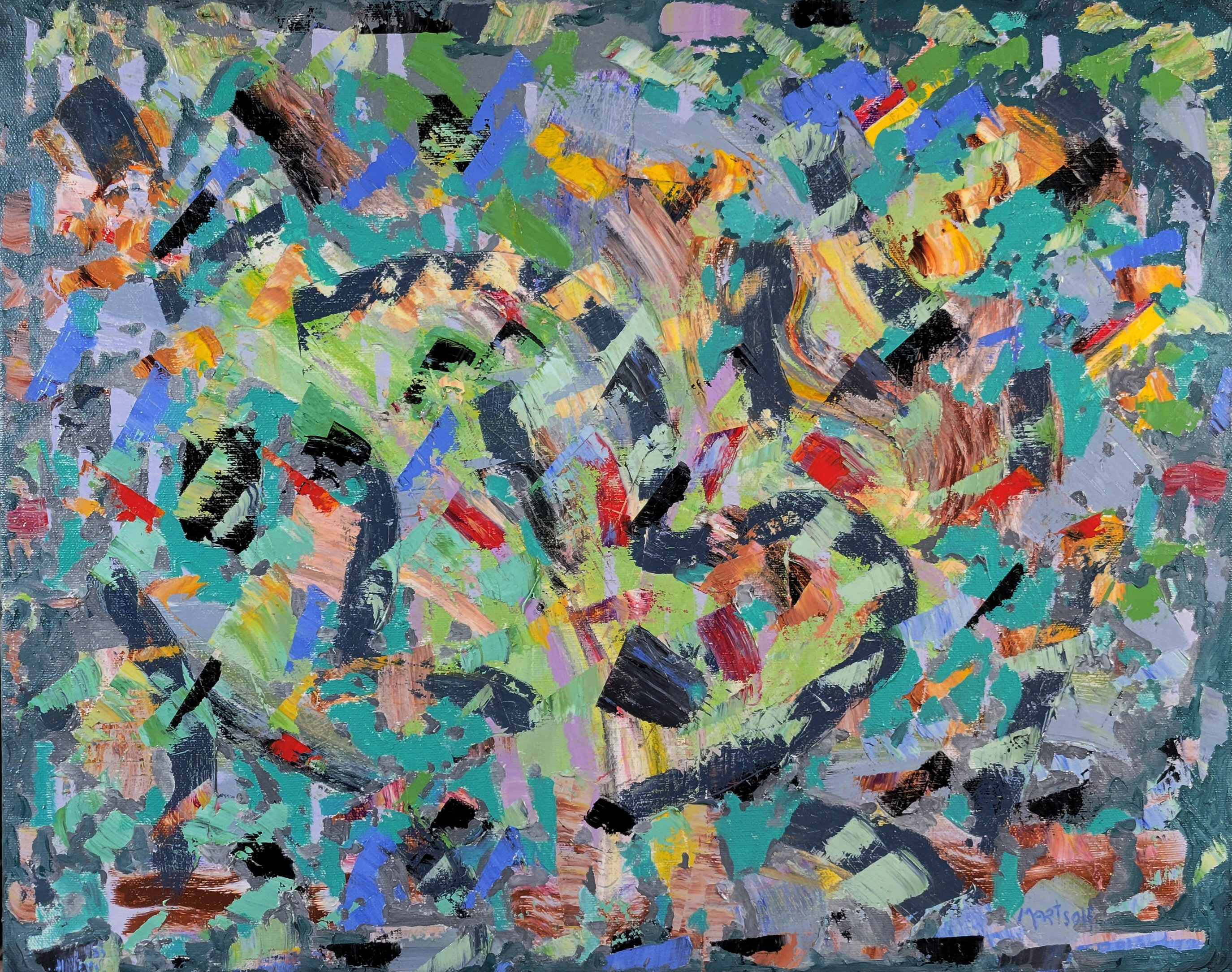 Tossed abstract with cranberries fcmle2