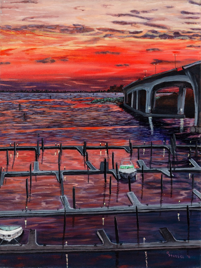 Ron stansel sunset over clearwater beach 24x18 2 bt6gck