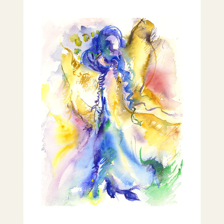 Angel of love giclee print on paper total print size 13 x 10.5 lzxxo2