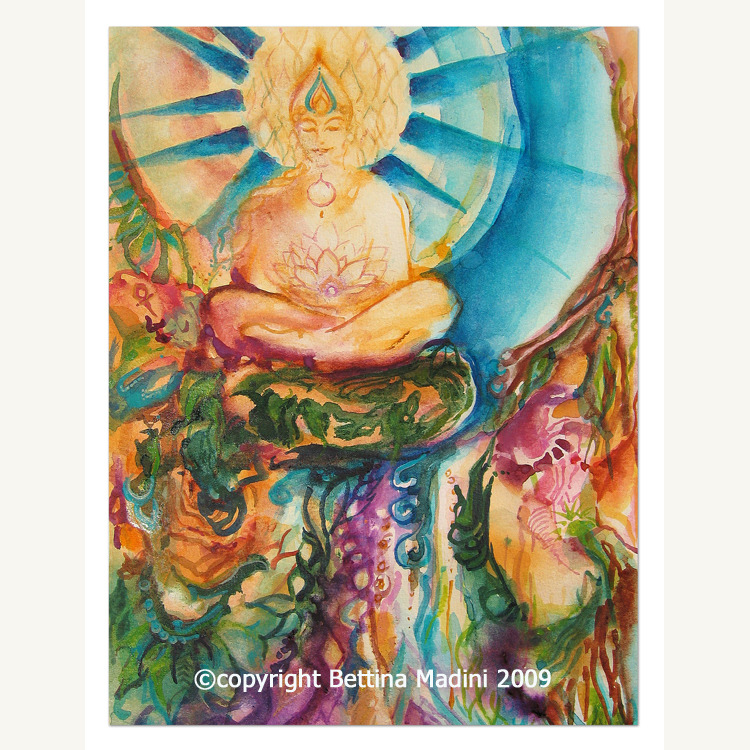 Buddha nature giclee print on paper total print size 14.5 x 11.25 crhsmf