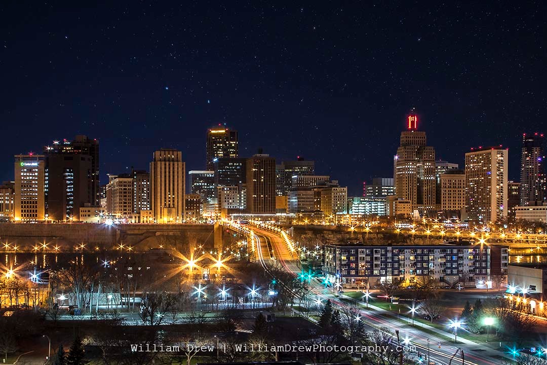  Saint Paul Skyline Print, St. Paul, Minnesota, Mississippi  River, Twin Cities, River Reflection - Travel Photography, Print, Wall Art  : Handmade Products