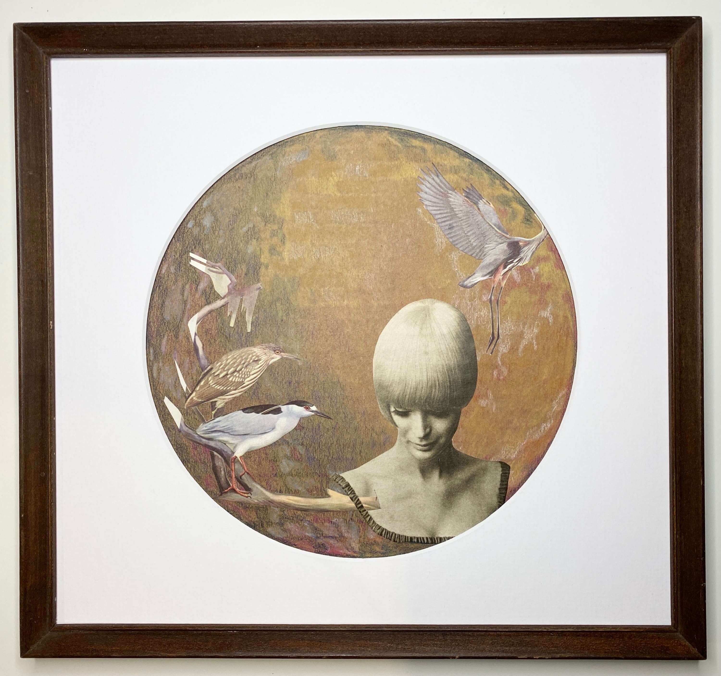 Mina vancardo swoop collage mixed media 13x13x5in 2021 hci24u