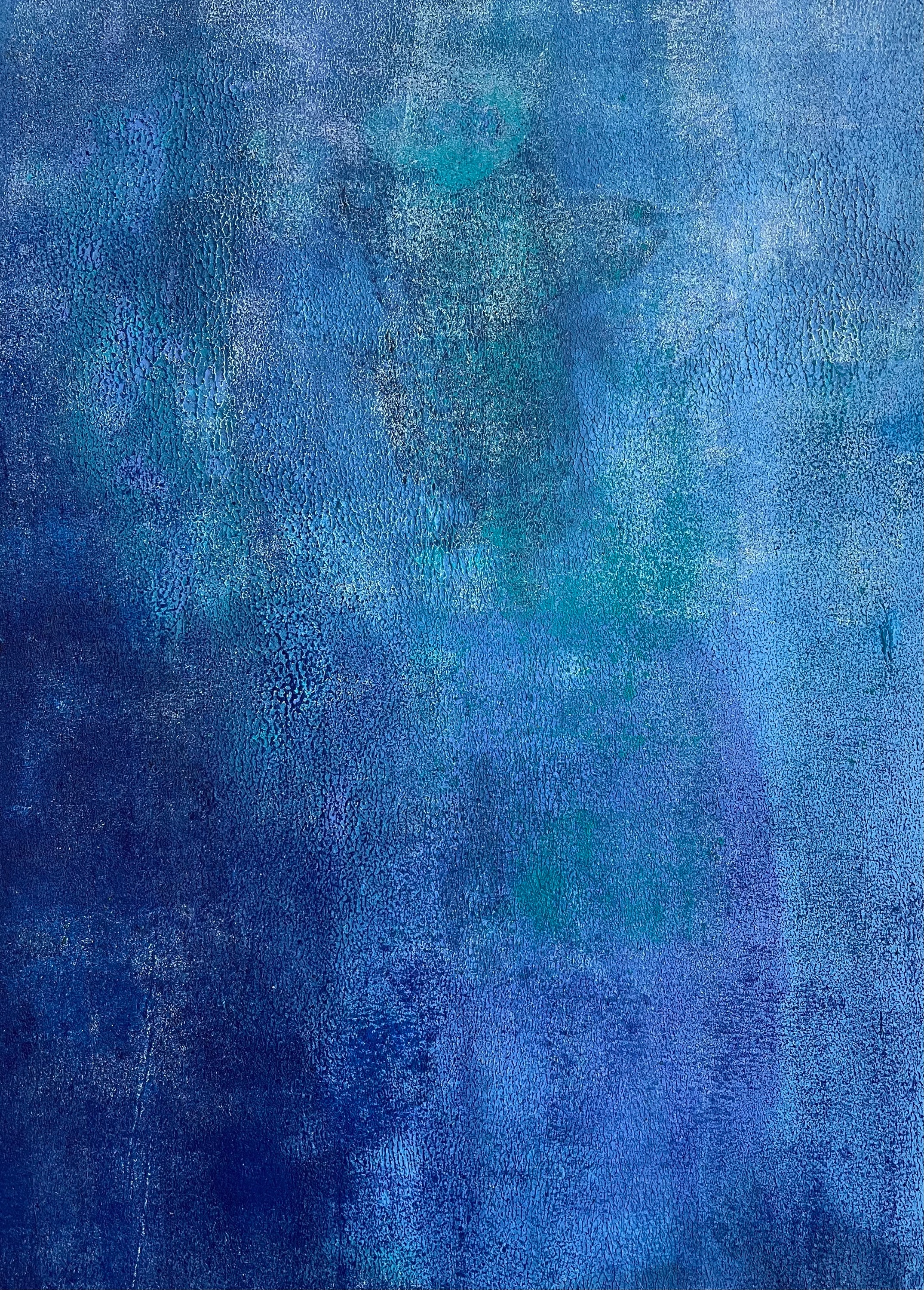 Blue 2  abstraction 9 21 12 x16  qtarpi