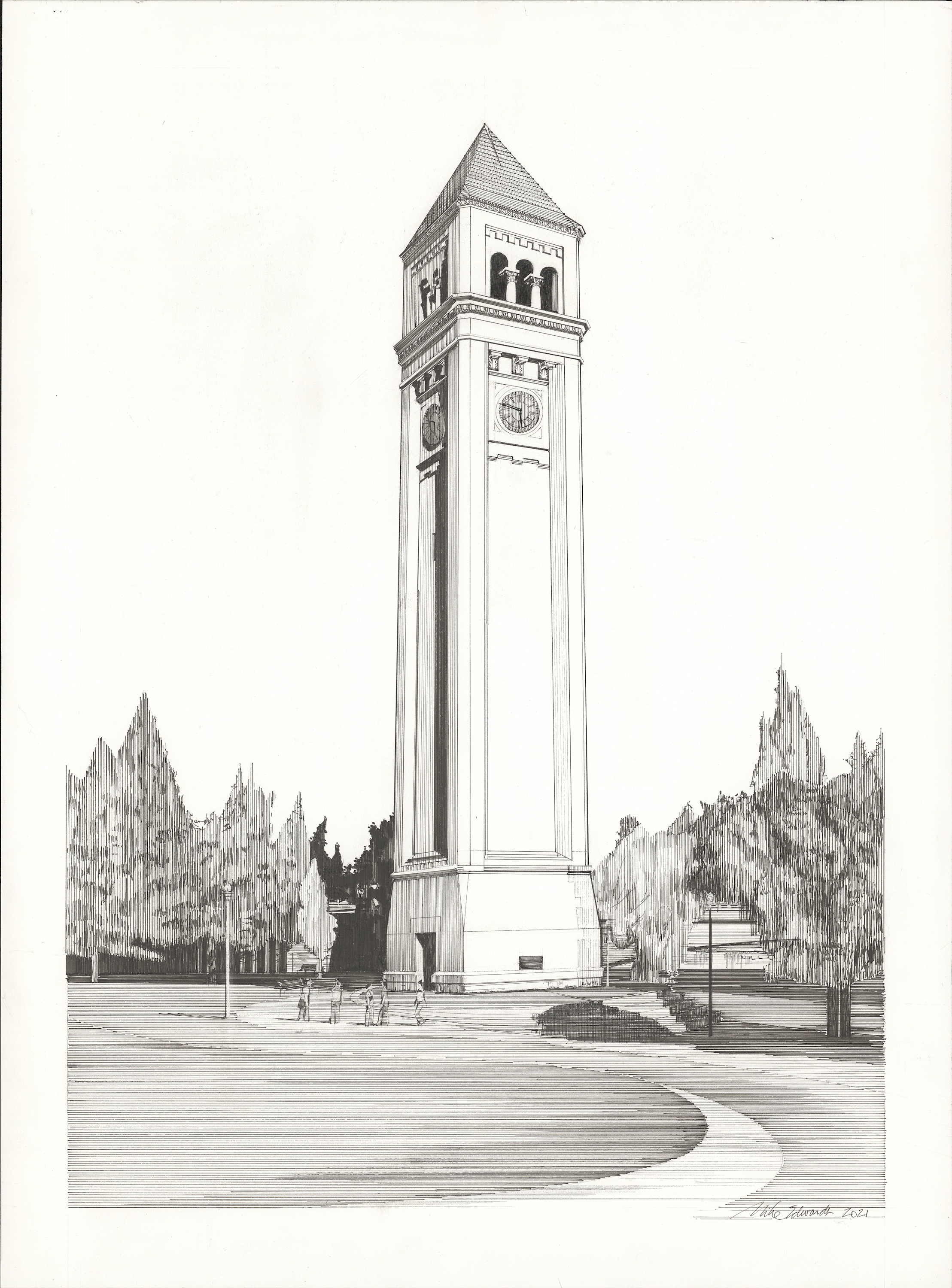 Low res scan of original clock tower uh7afv