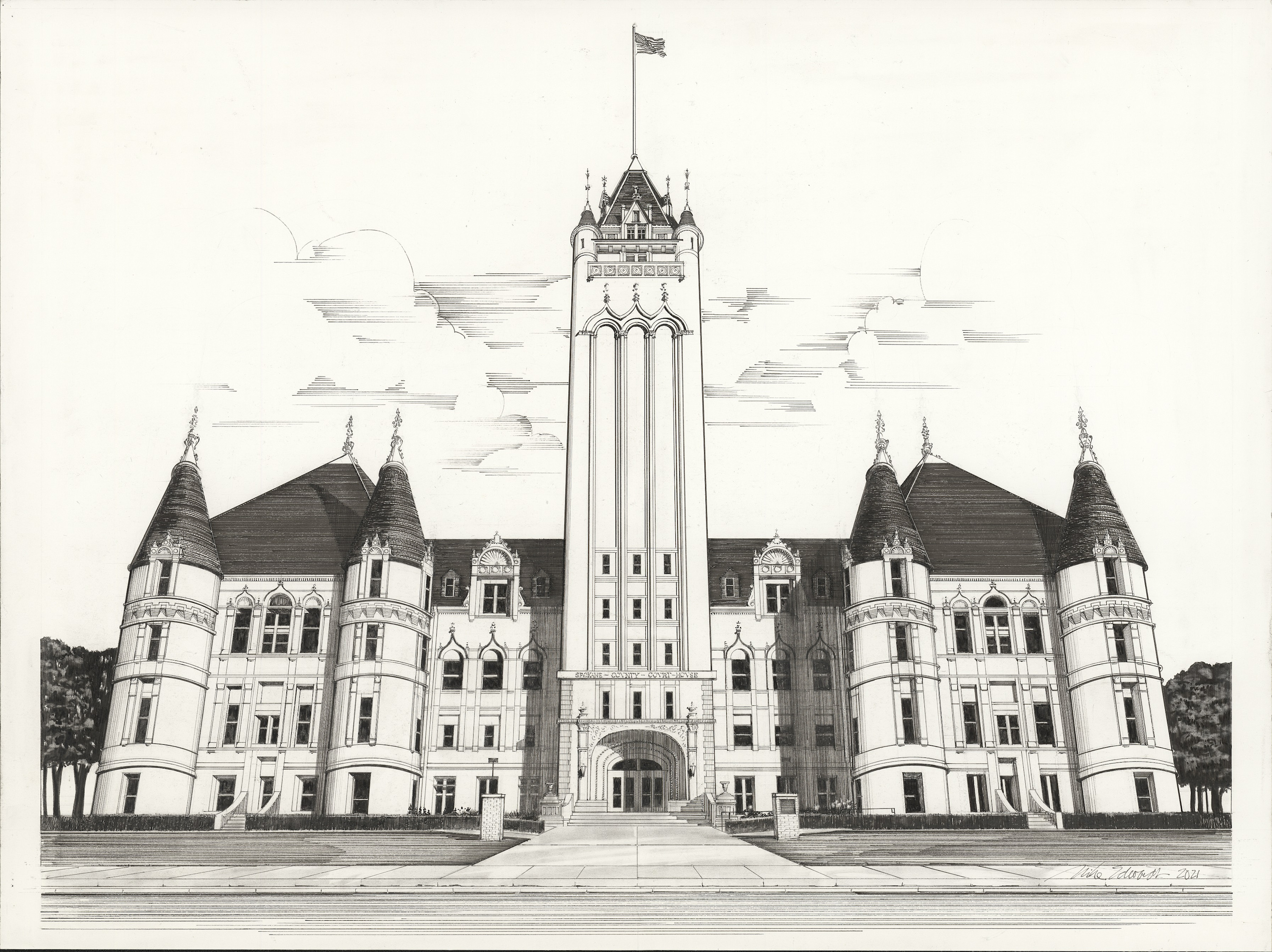 Low res scan of original spokane county courthouse kpmlld
