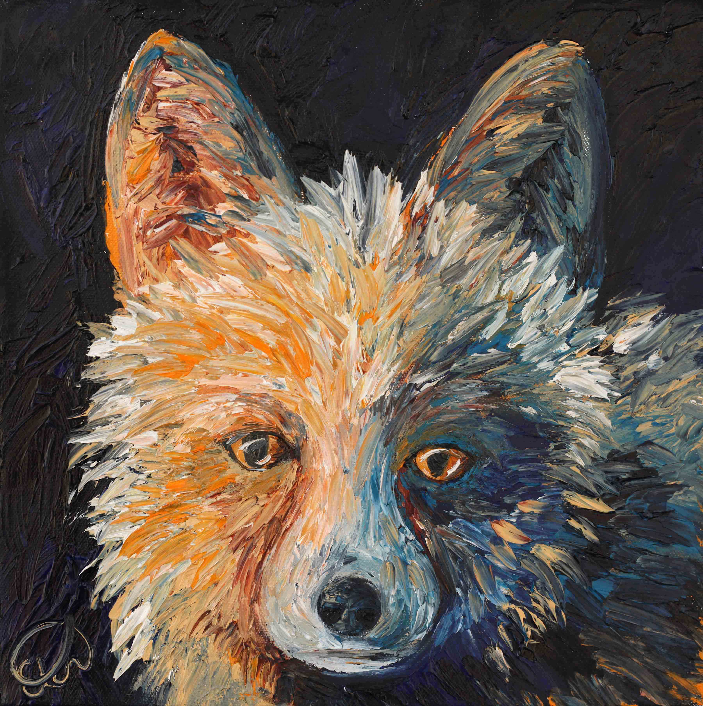 1 night fox oil 12x12 morensky arin8b