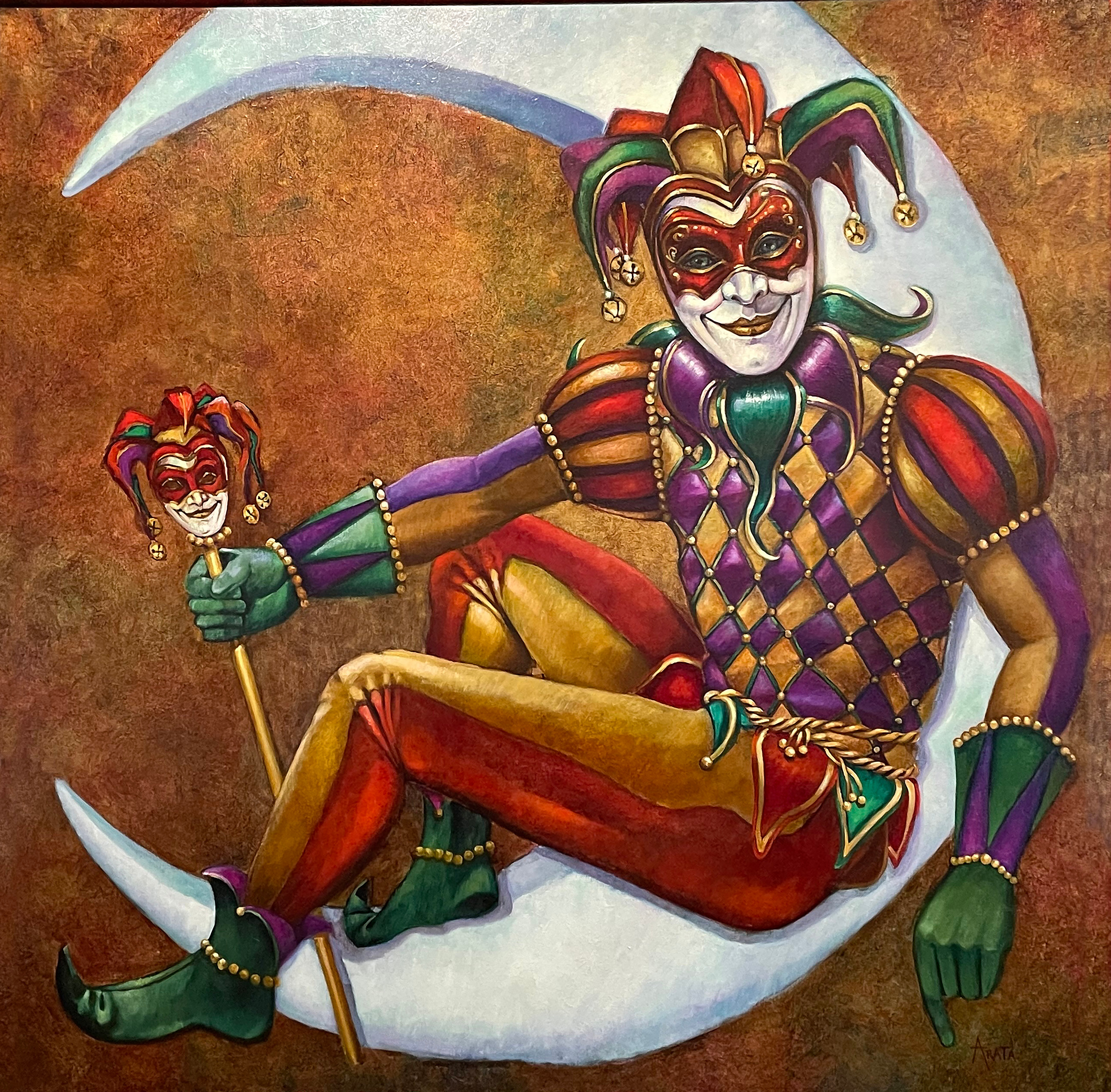 Jester on moon aizkgq