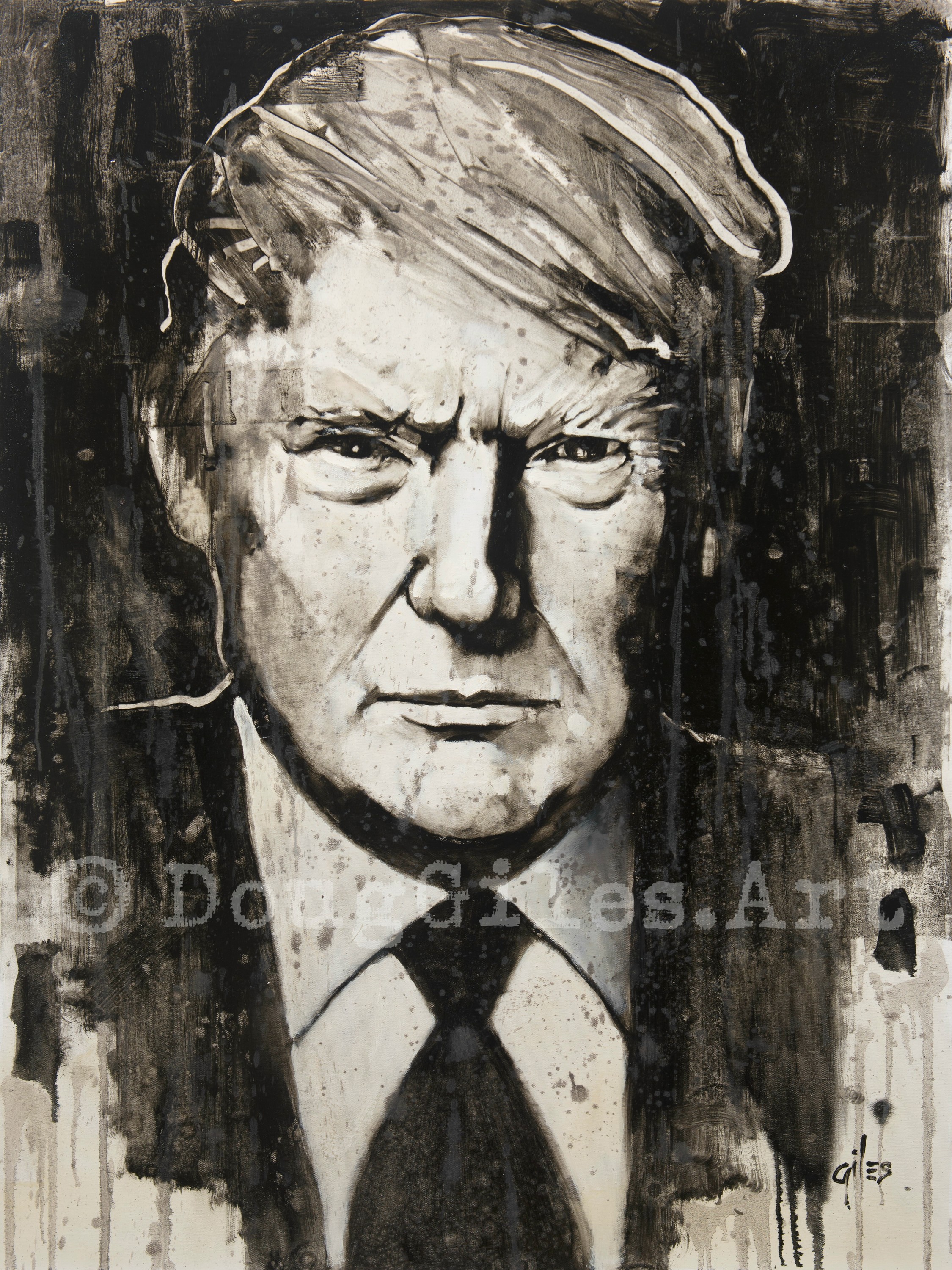 Trump in black white original usrcue