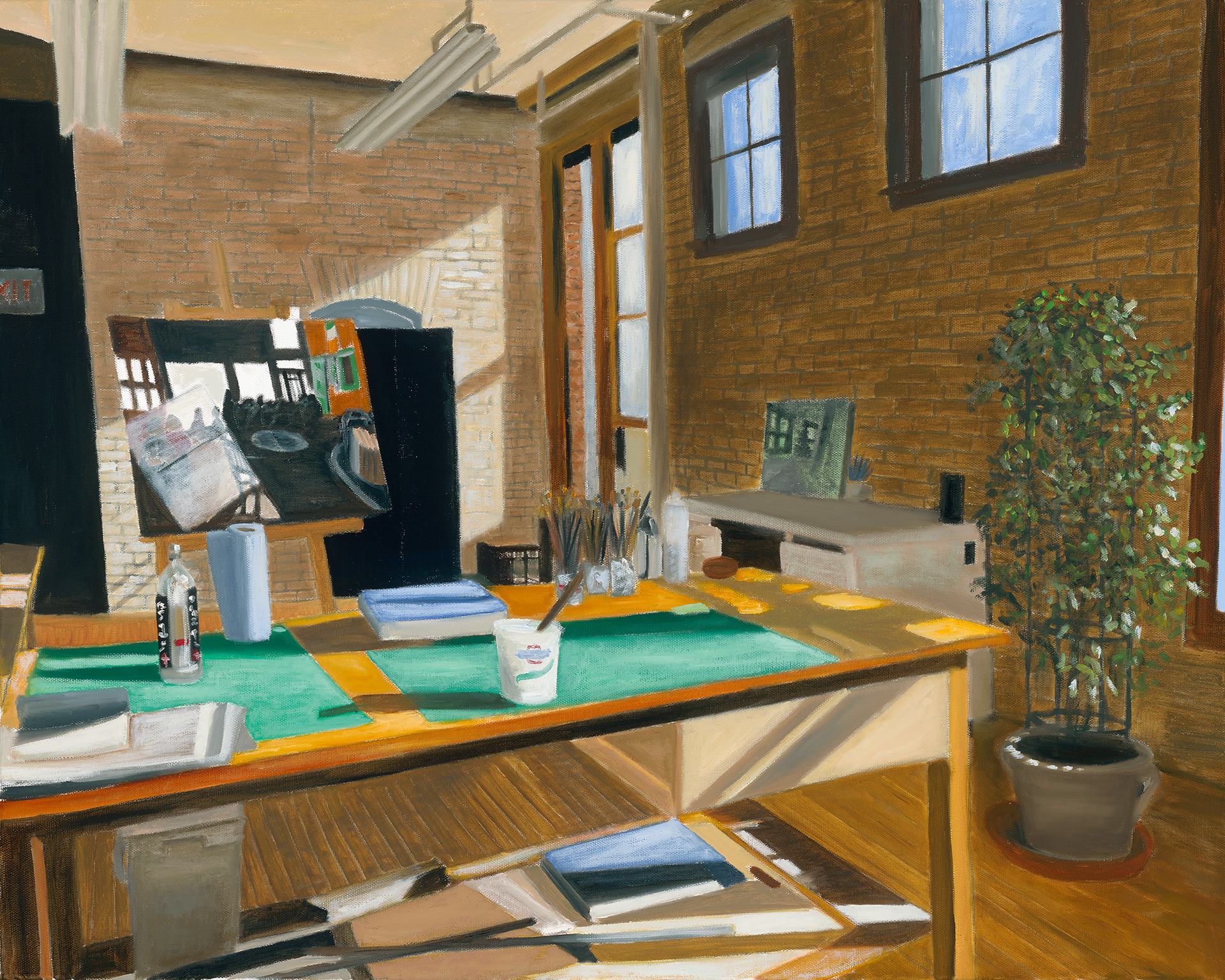 The studio    work table and easel 2022 web rsnbhi