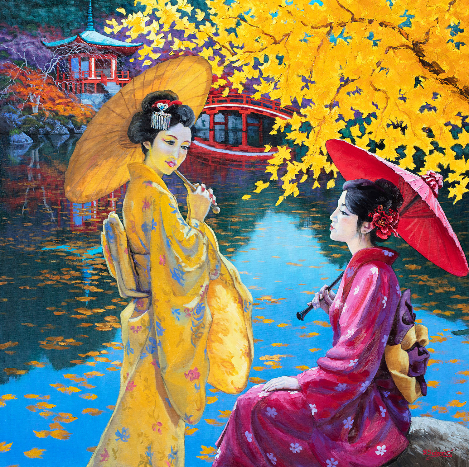 Autumn kimonos s9tset