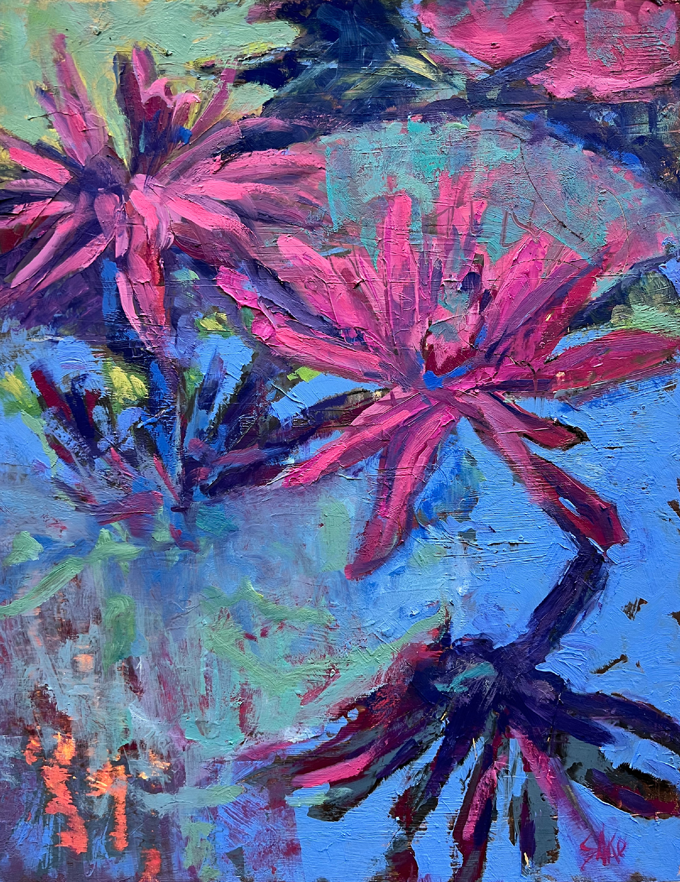 Karen sako   sako aquaticherbs 12x16 oil 2021 1 znloja