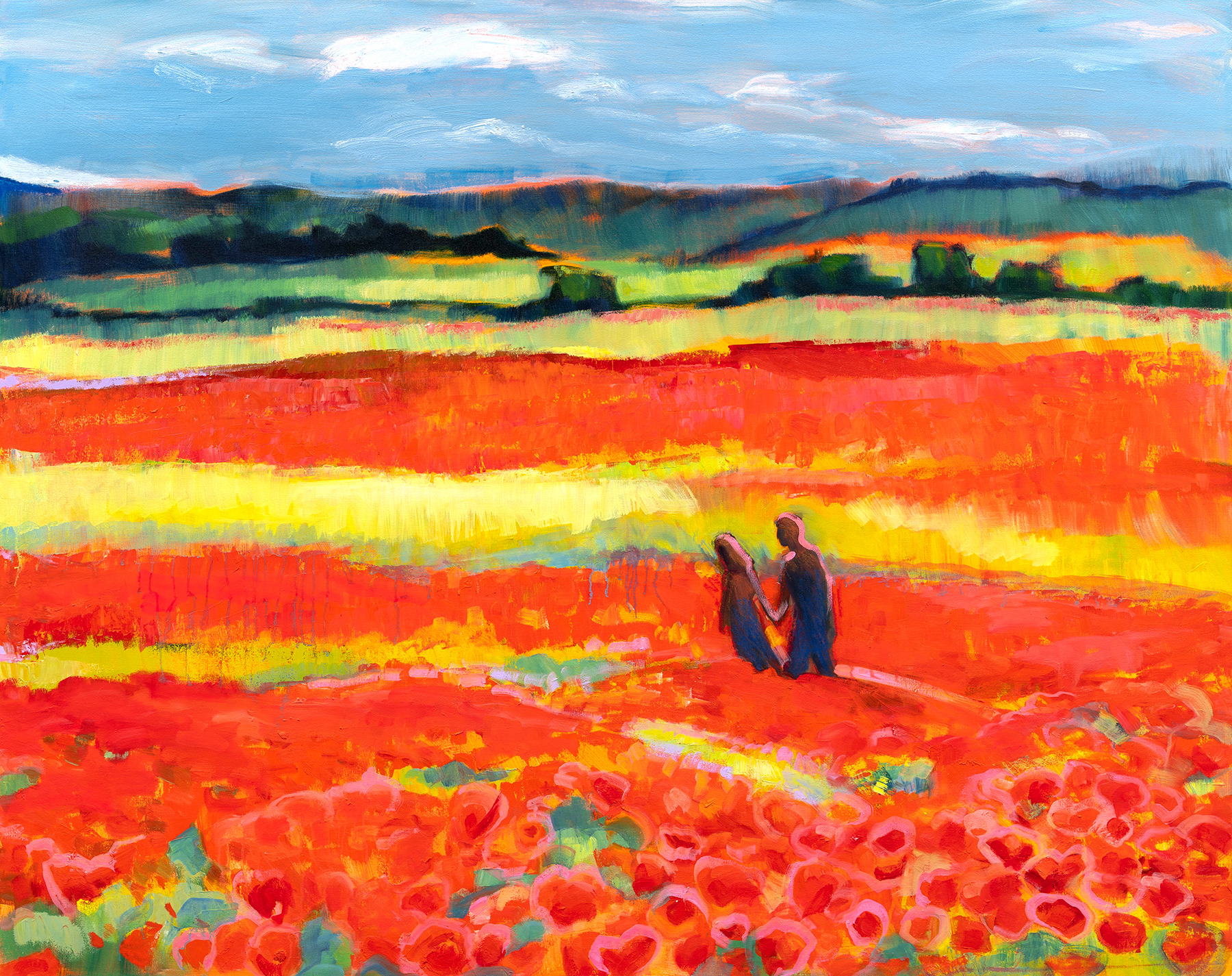Provence poppy field lovers sm fzhtea