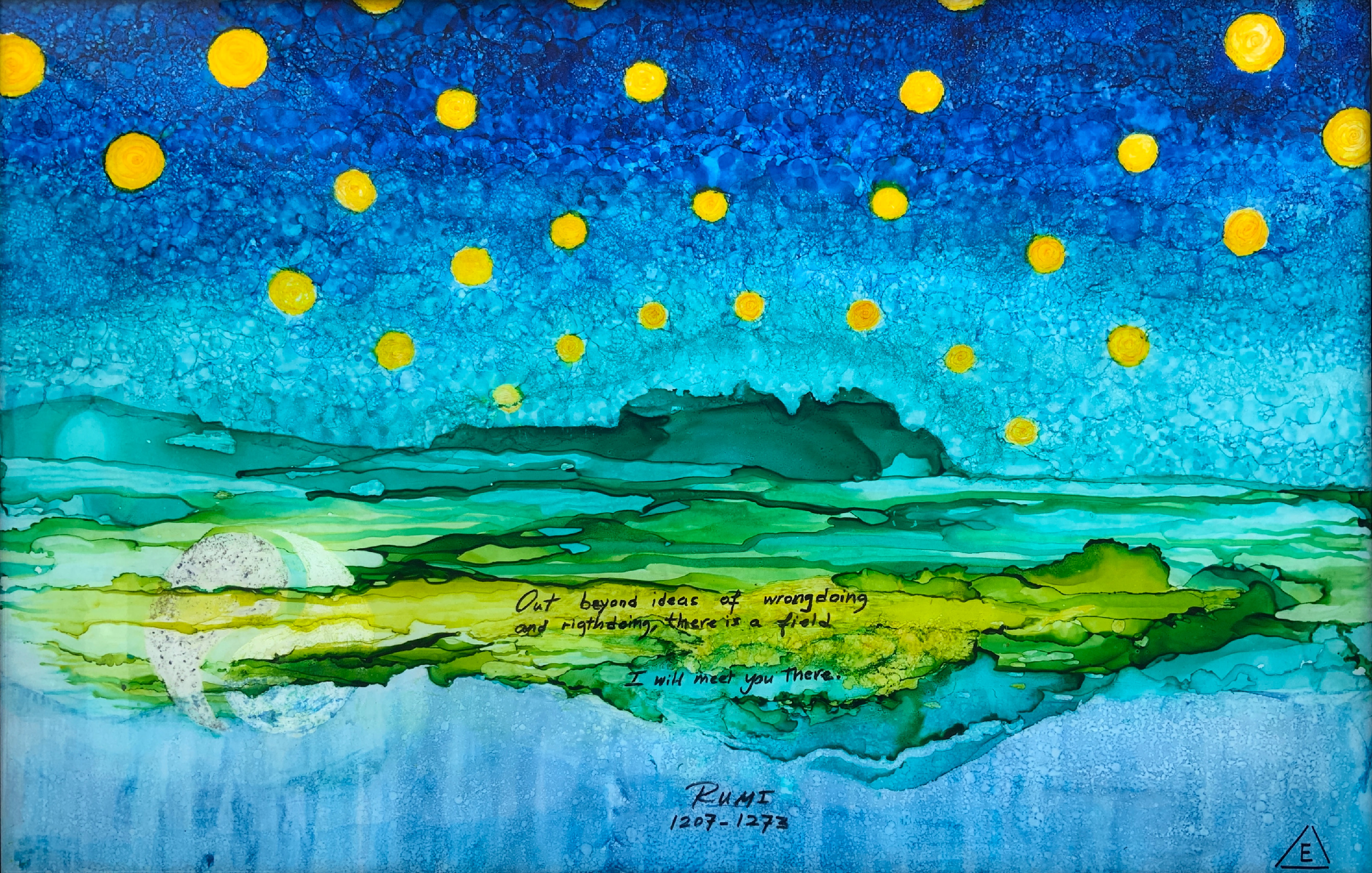 The field 24x36 original framed dl1ic9