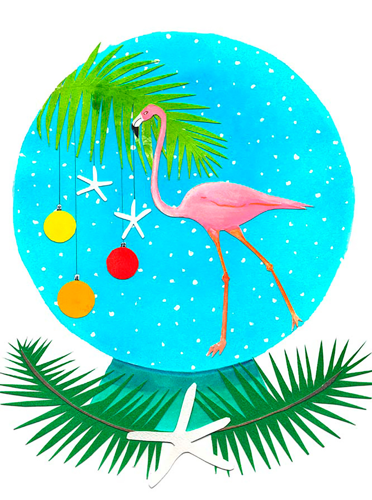 Flamingo snow globe online gp7wnd