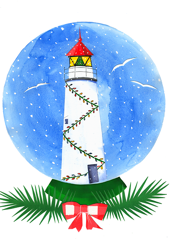 Liz lind lighthouse snow globe 2 x 2.77 copy xloijt