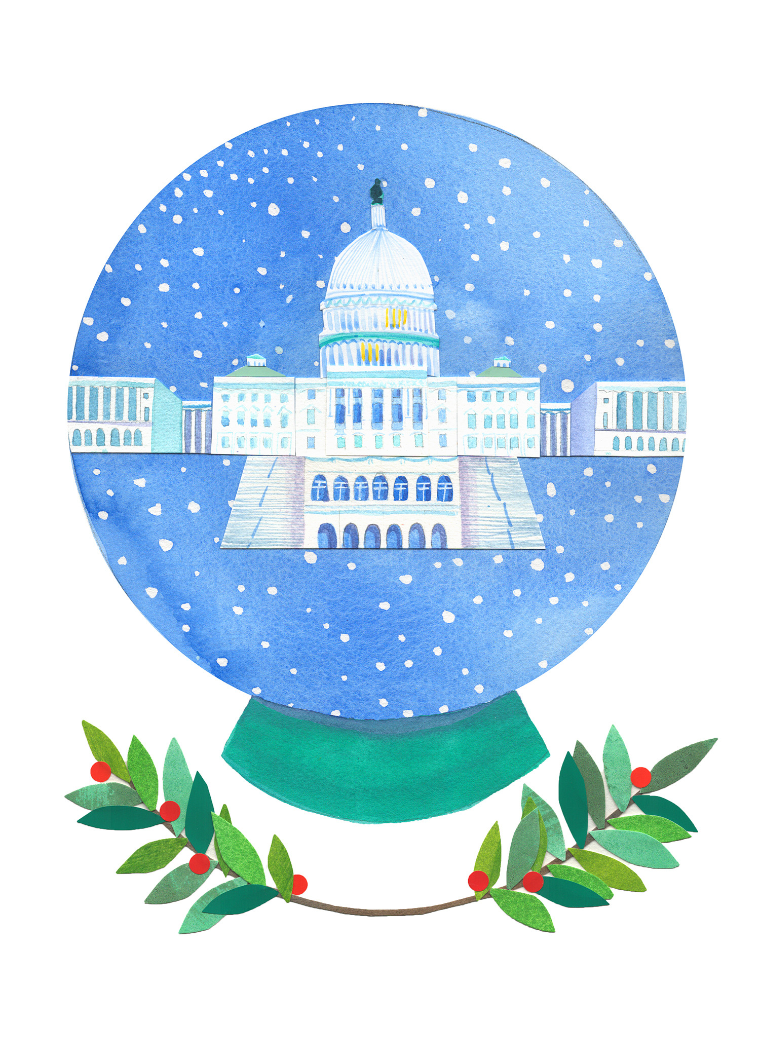 Liz lind us capitol snow globe yp21i4