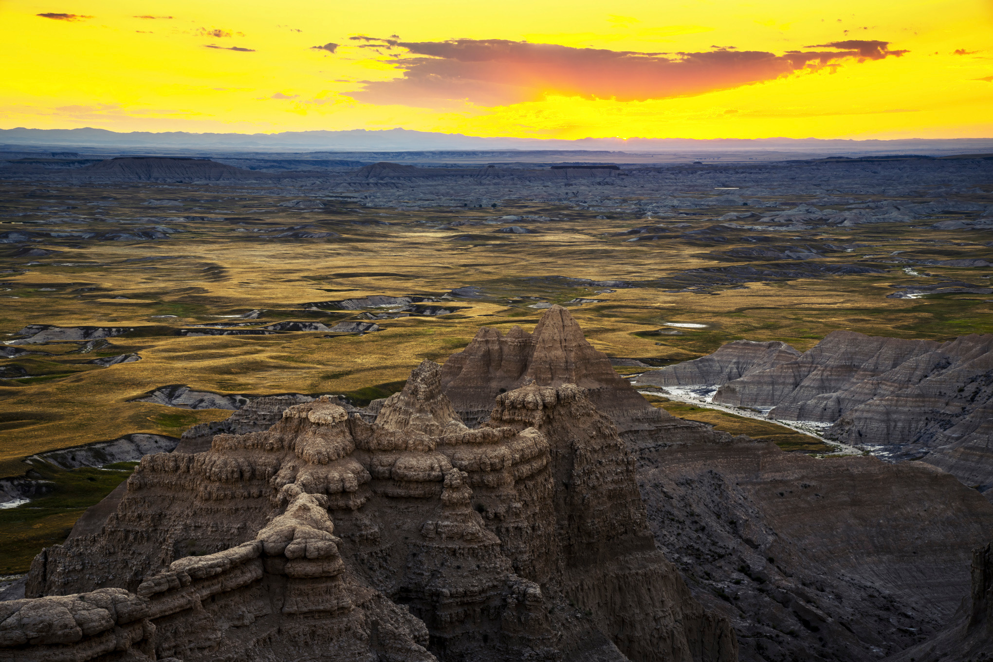 Andy crawford photography badlands sunset   signed edition k93n3m
