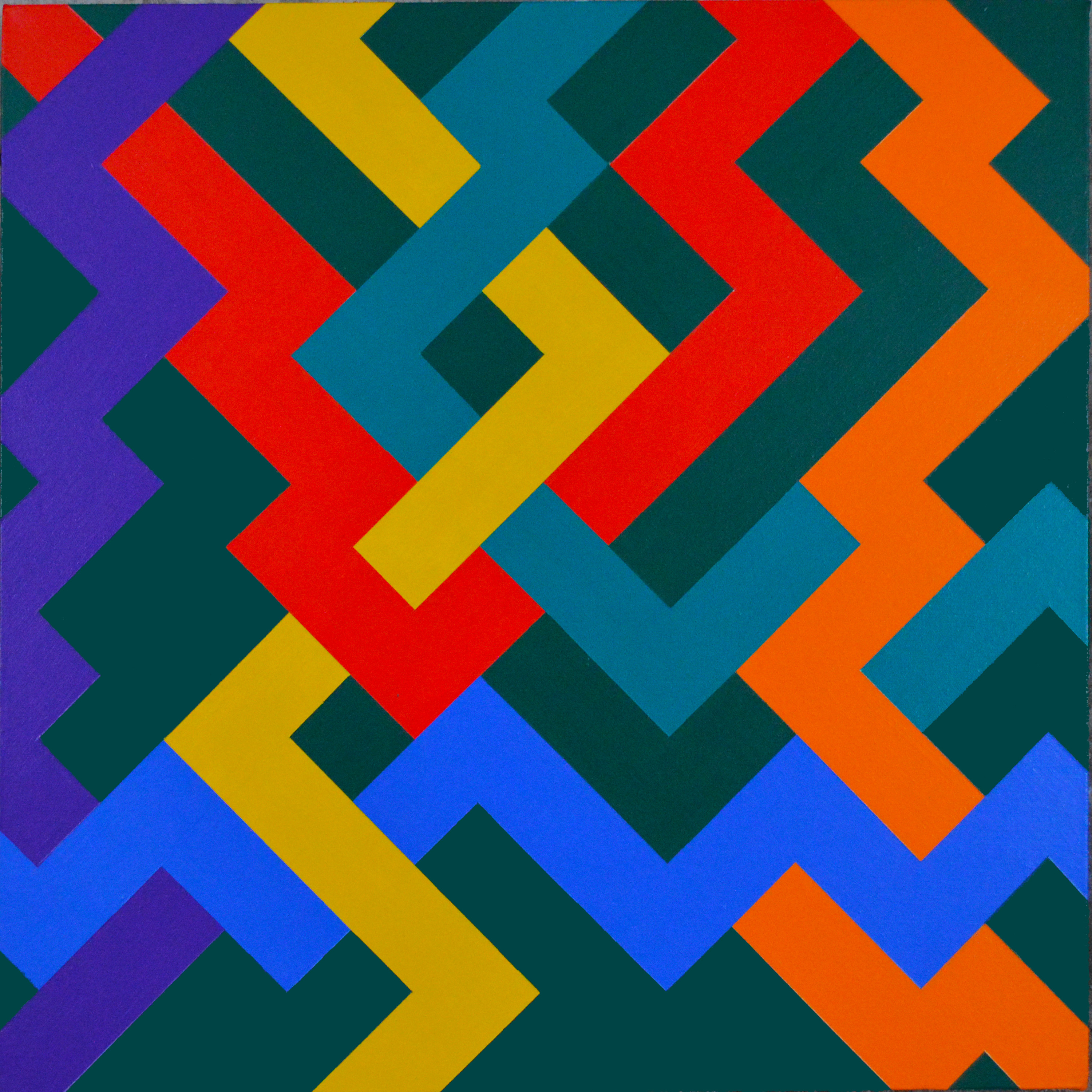 Colored zigzags w75fja