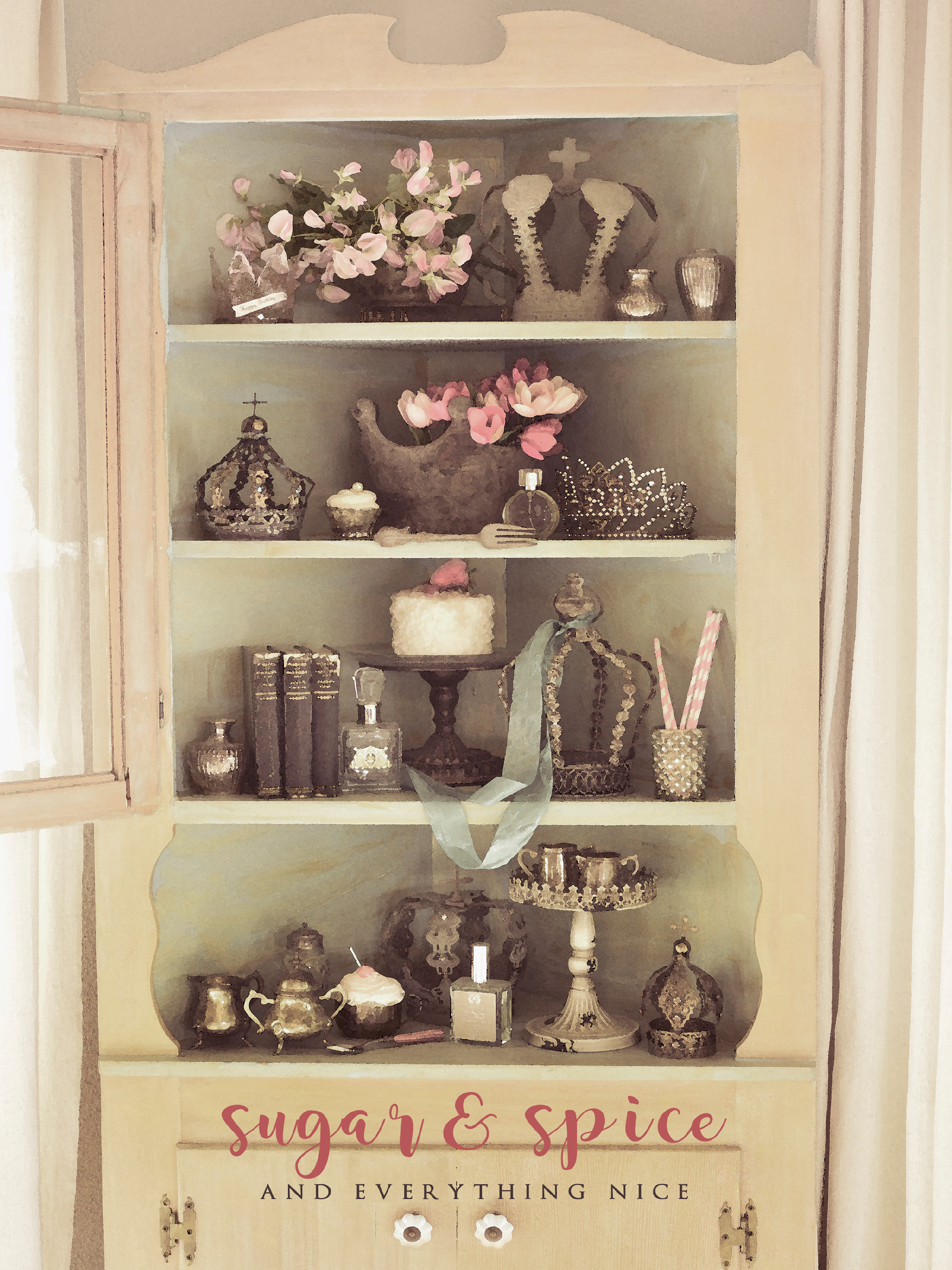 Embellished cupboard sugar lx04no