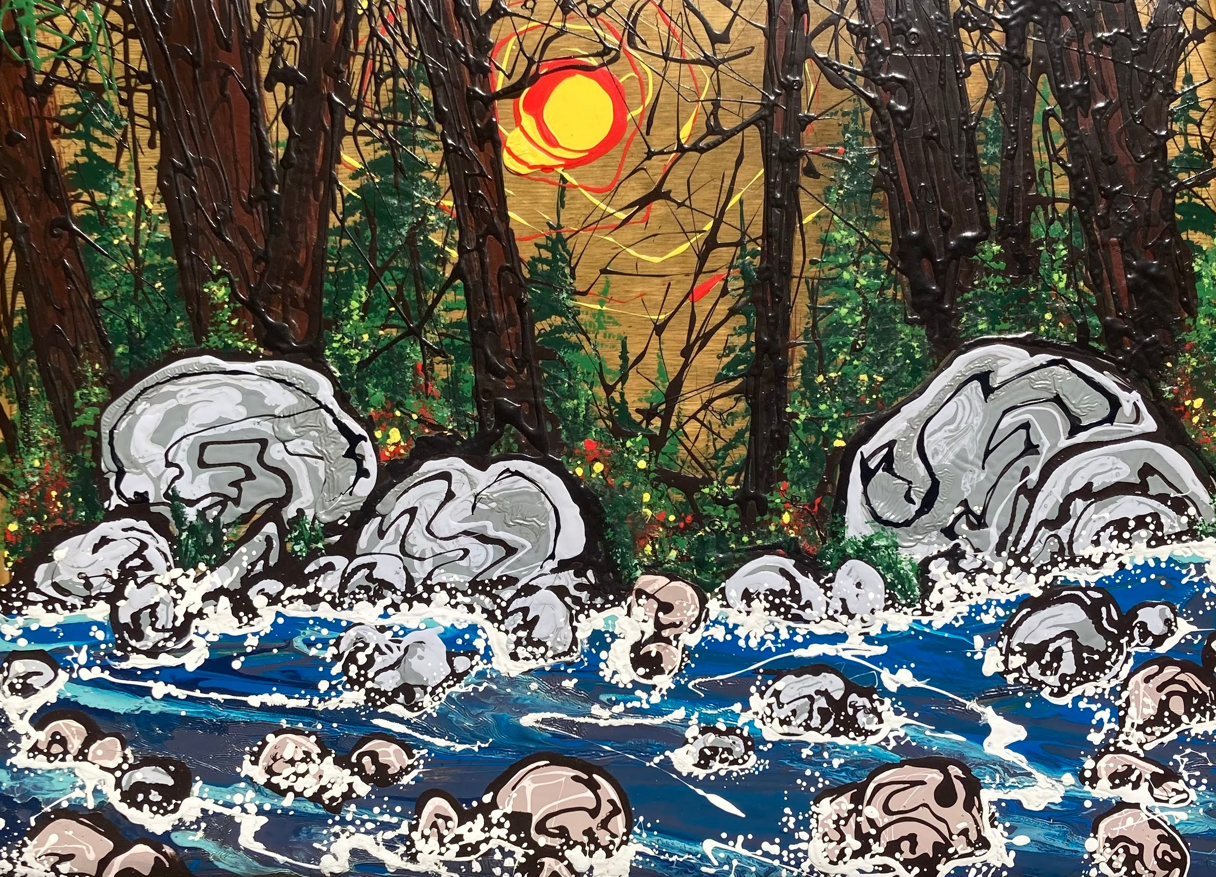 Shining river 18x24  725.00 x0hnmd
