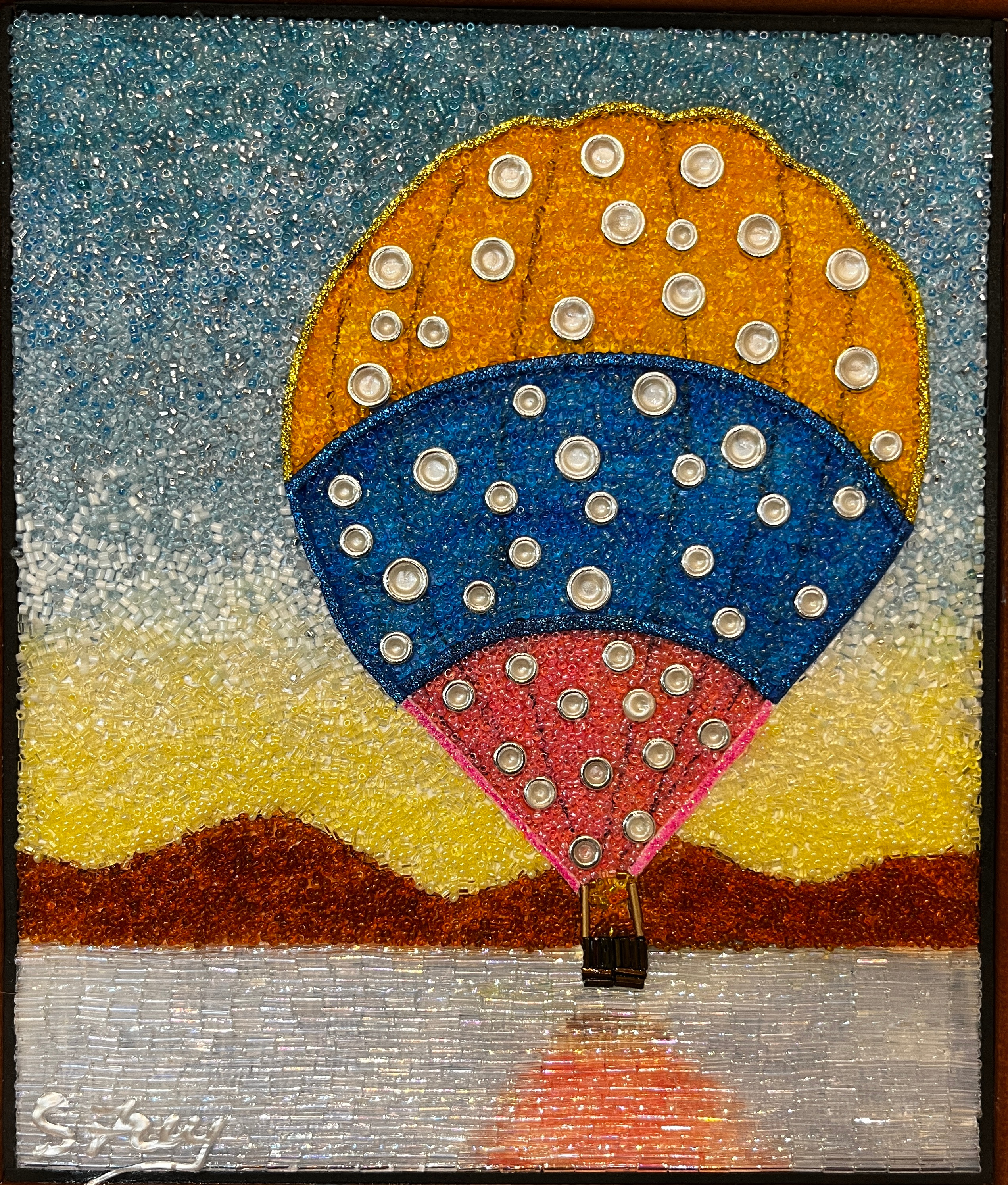 Hot Air Balloon String Art 