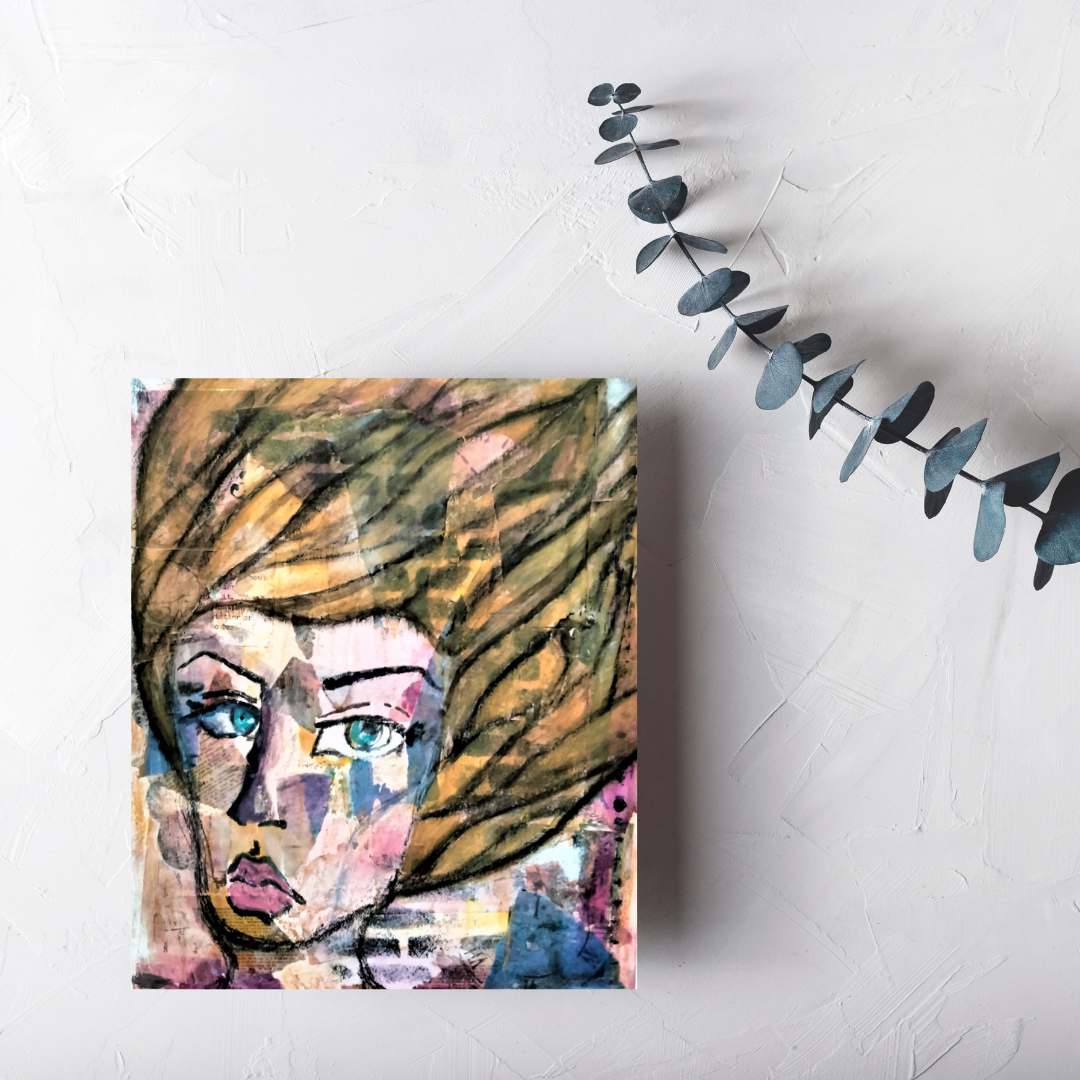 Mixed media woman2 jetxox
