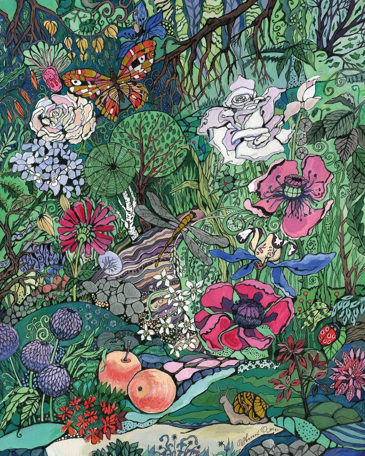 In the corner of the shady garden 20x16x1 oi 0009 ipmbxg