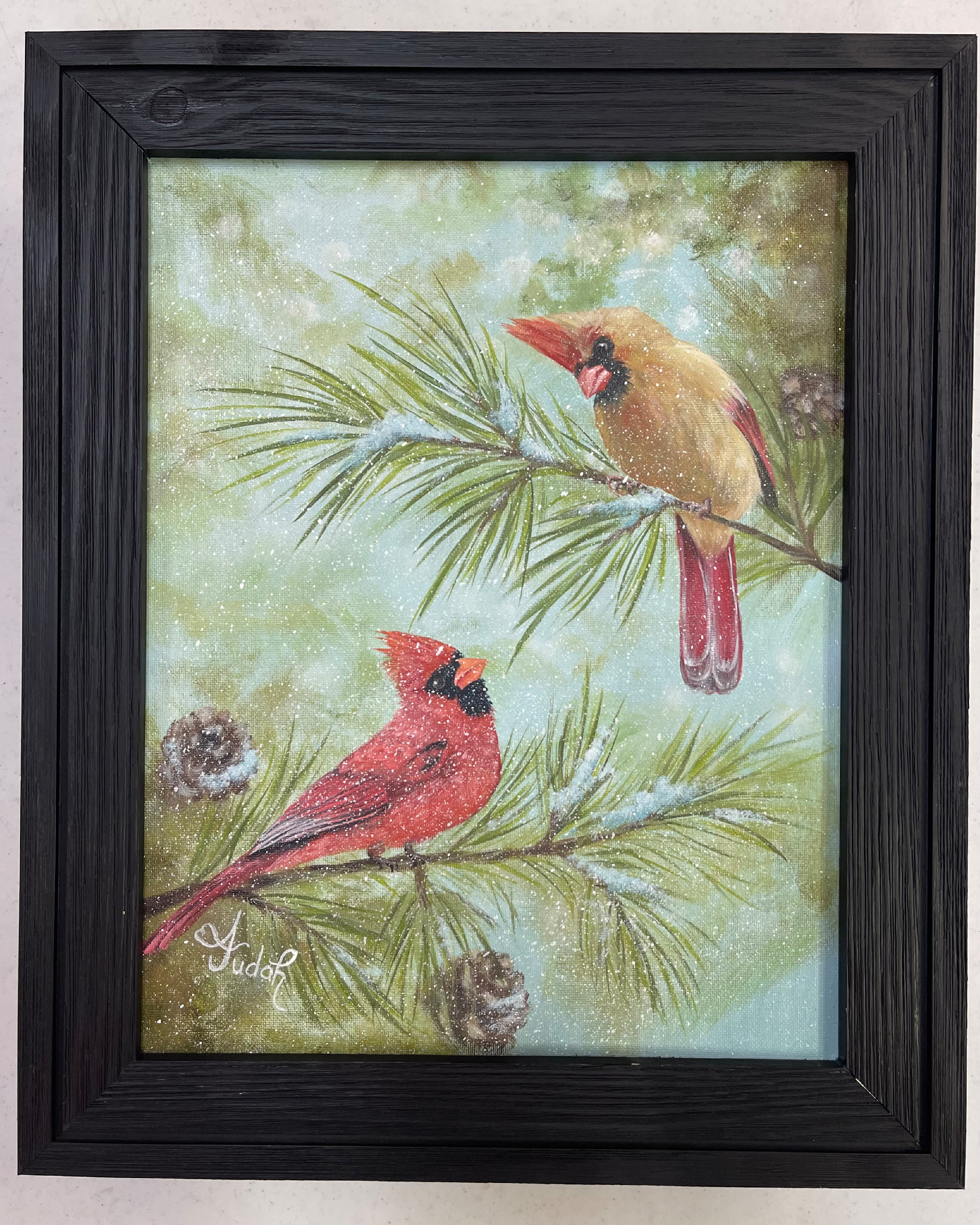 Day 7 winter courtship framed tusdzn