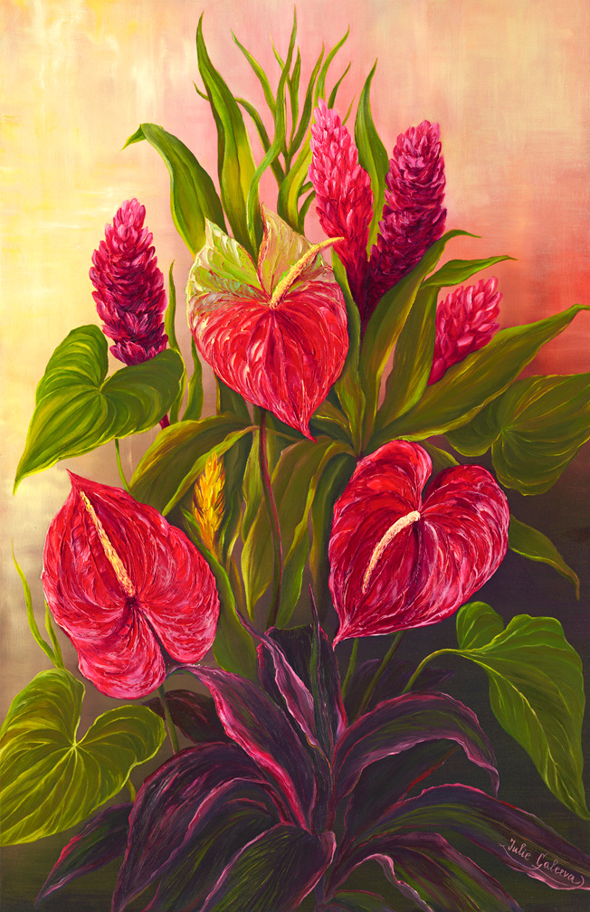Anthuriums and gingers  c6y0oo