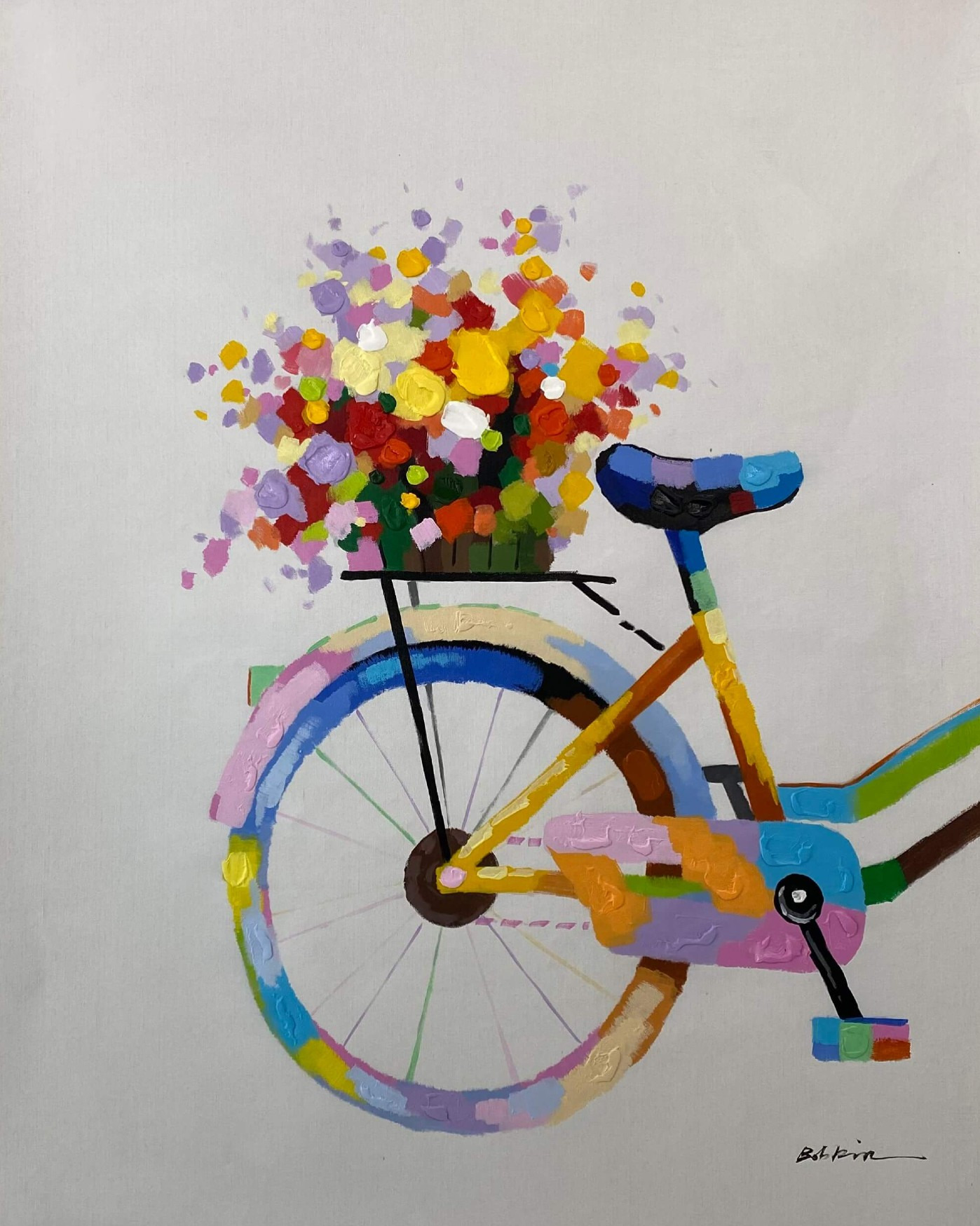 Bike with flowers x5c4b0