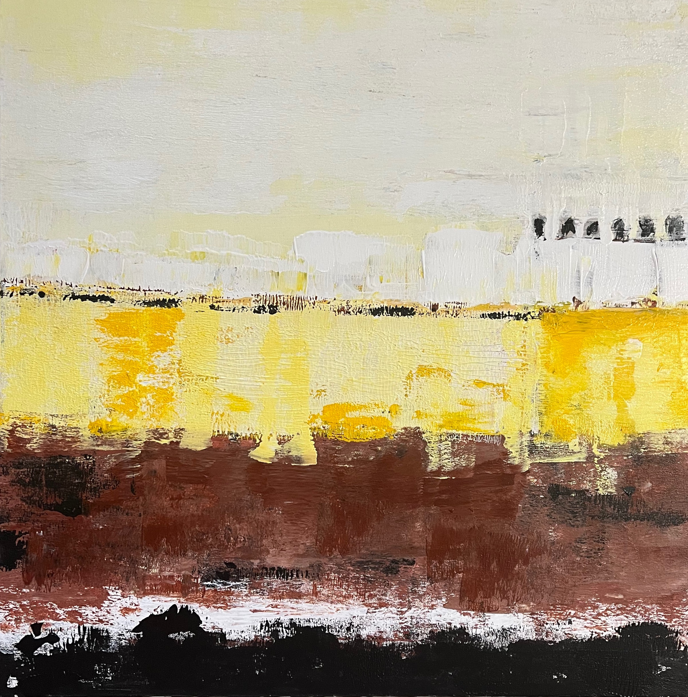 Breath over the yellow earth. acrylic on canvas 24x24 bbjwej