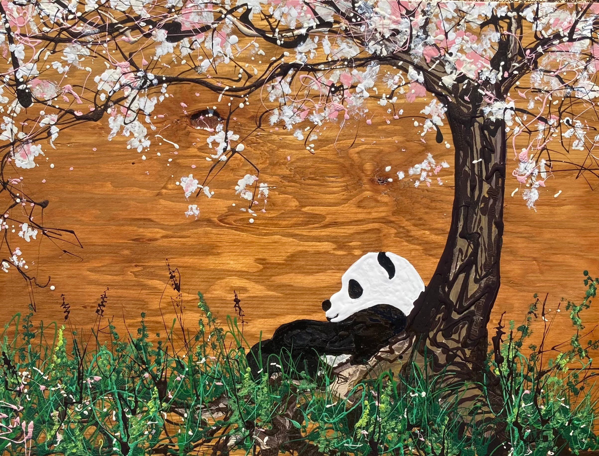 Panda in repose 17.5x23.75  keajv2
