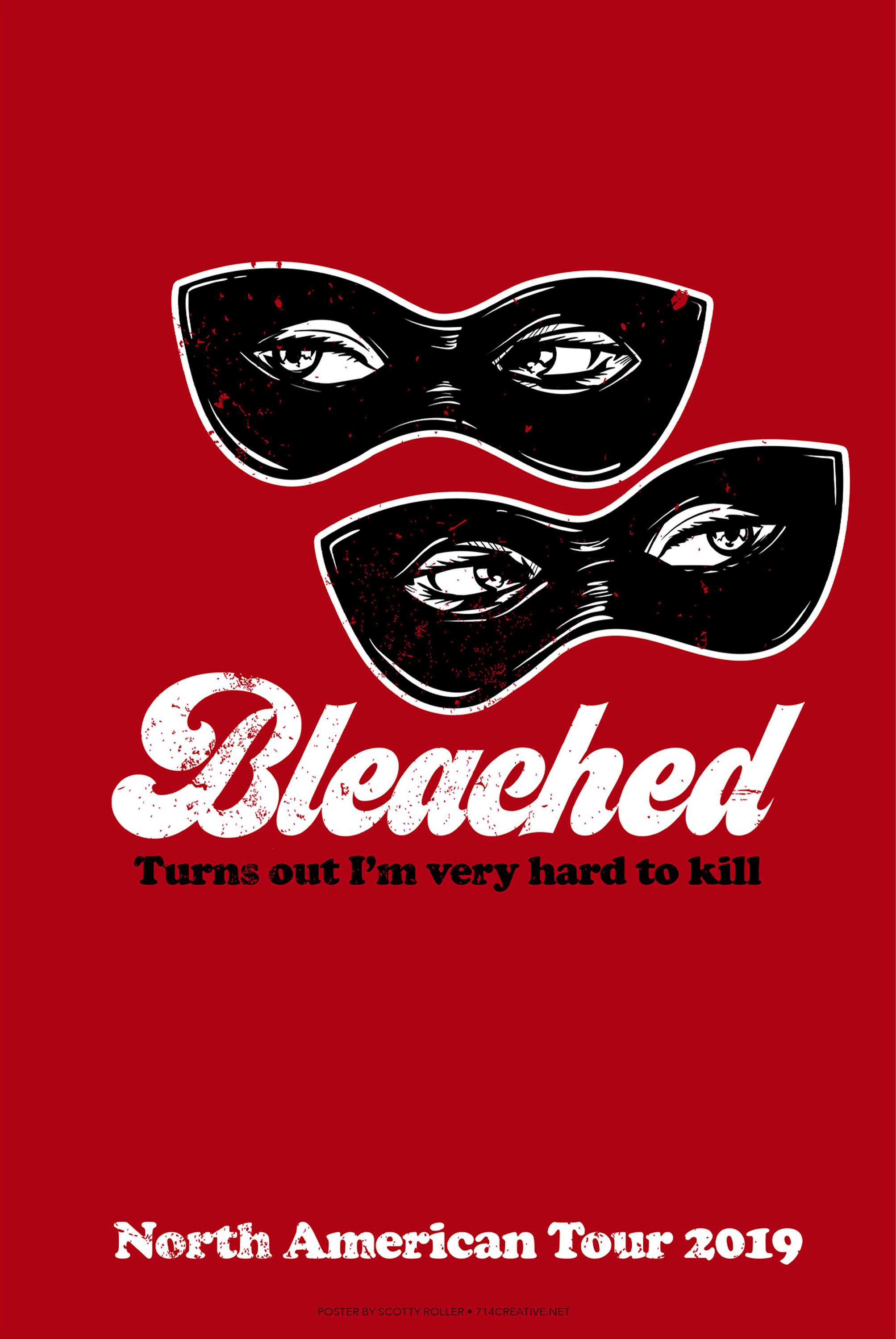Bleached gig poster htazia