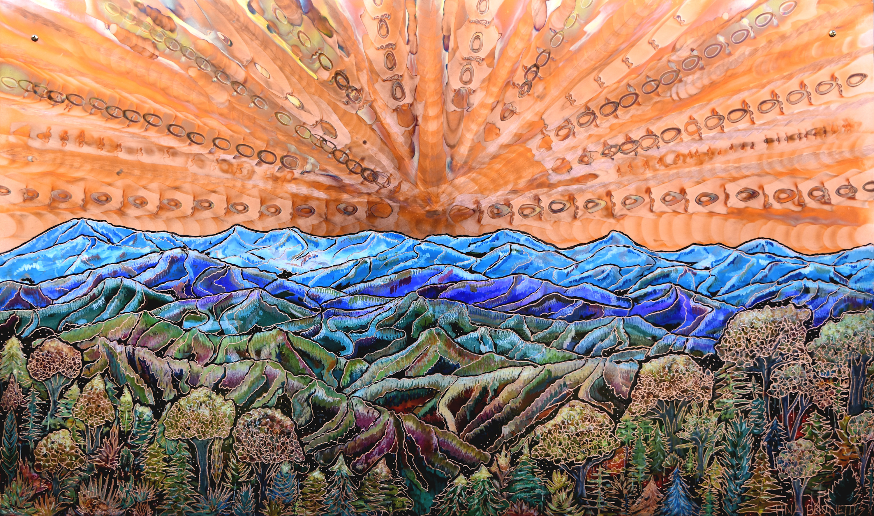 Indian summer in the smokies 20x34 700 gbub92
