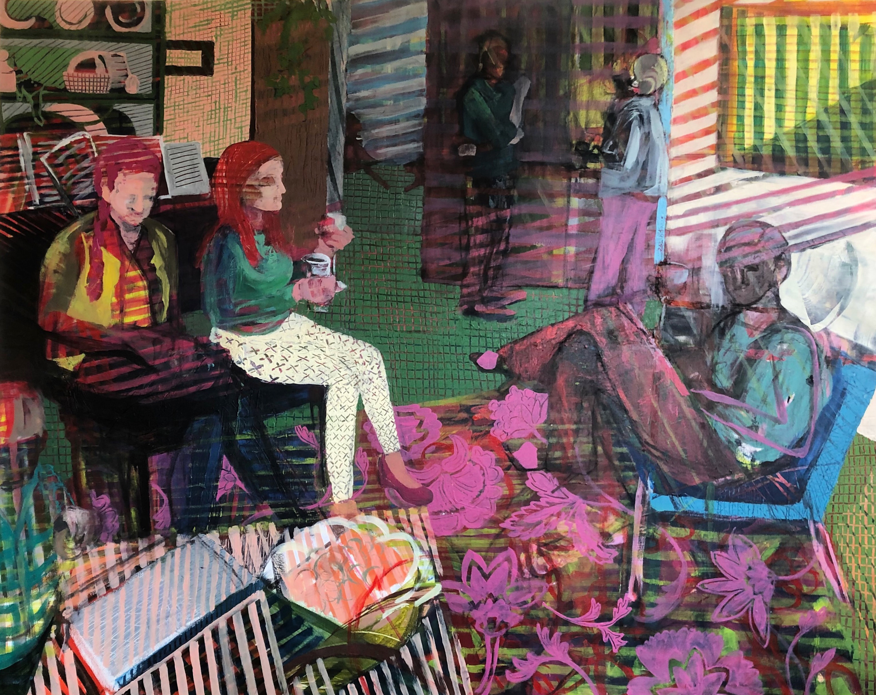 Laurel dugan   gathering 60x48  2800 pam6gh
