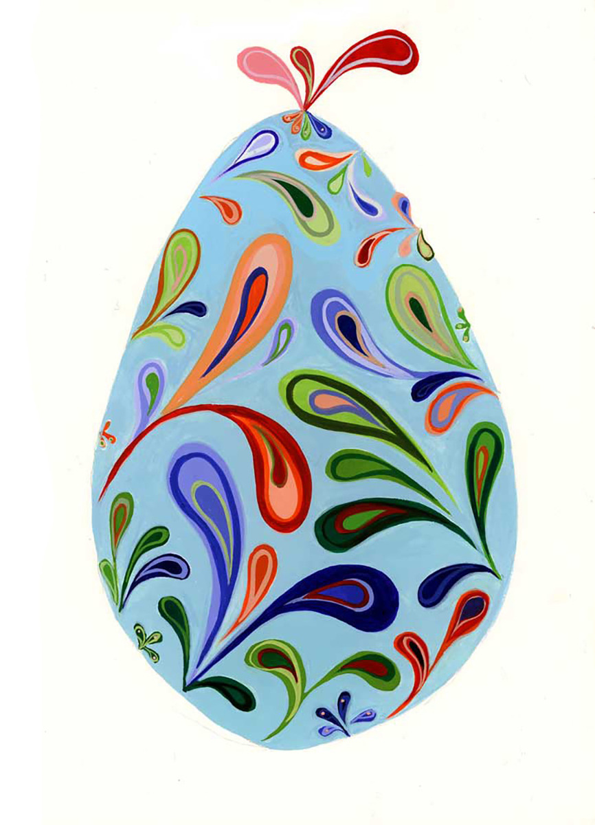Spring egg 2022 gouache on museum board 7x5in mosser web sqmp4h