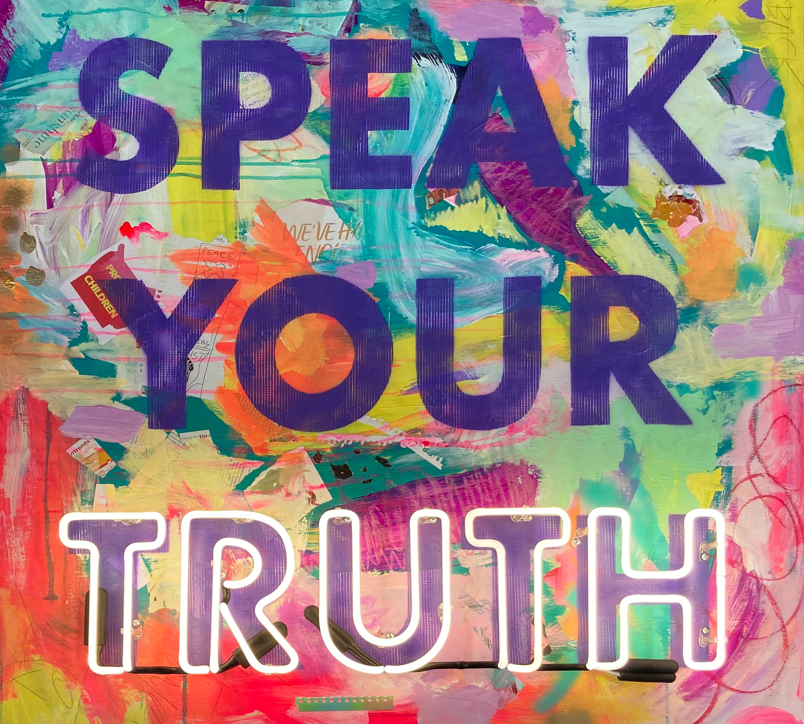 Speak your truth neon rucjt8