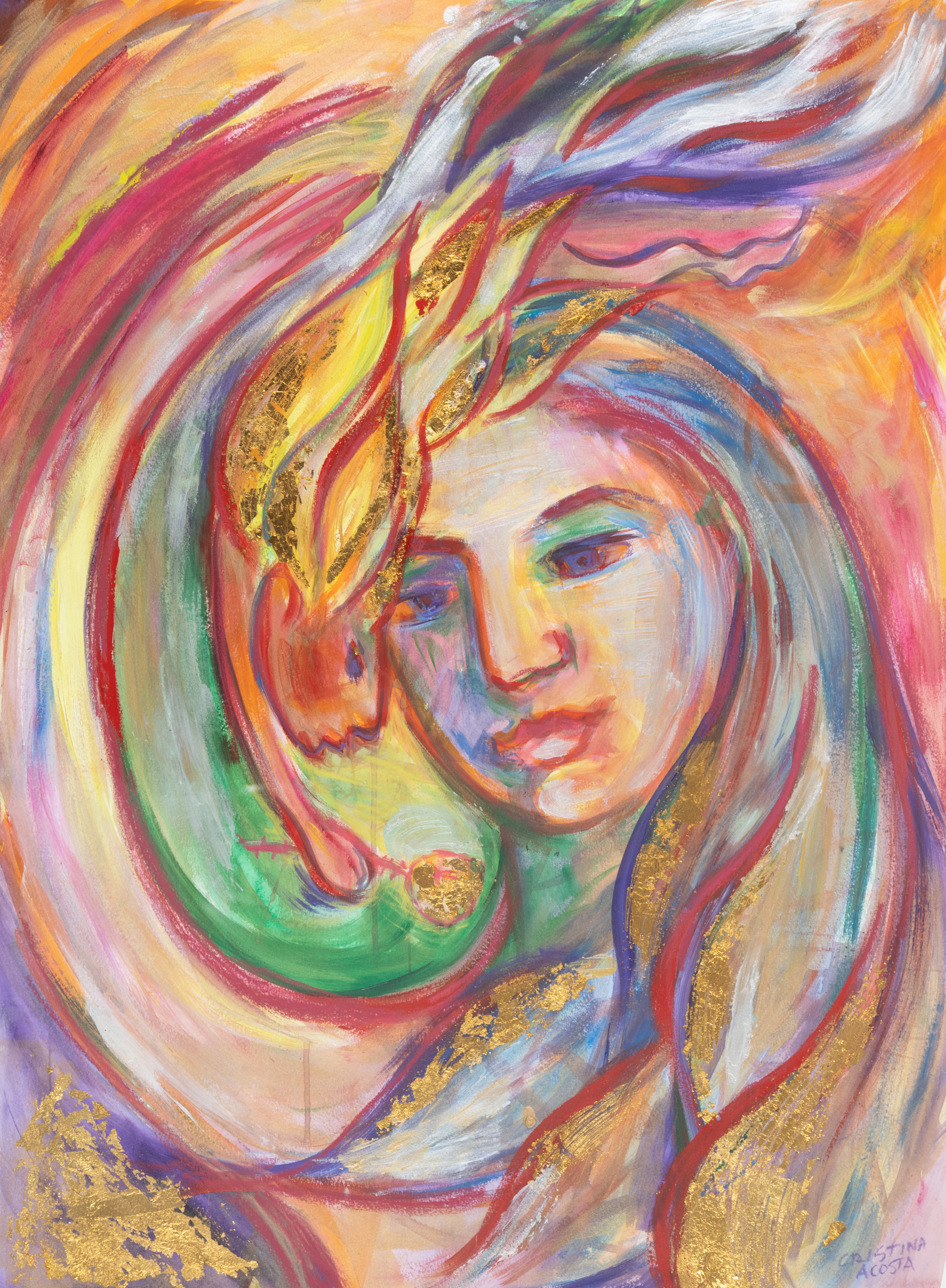 Angel whispers acosta paint happy oomblf